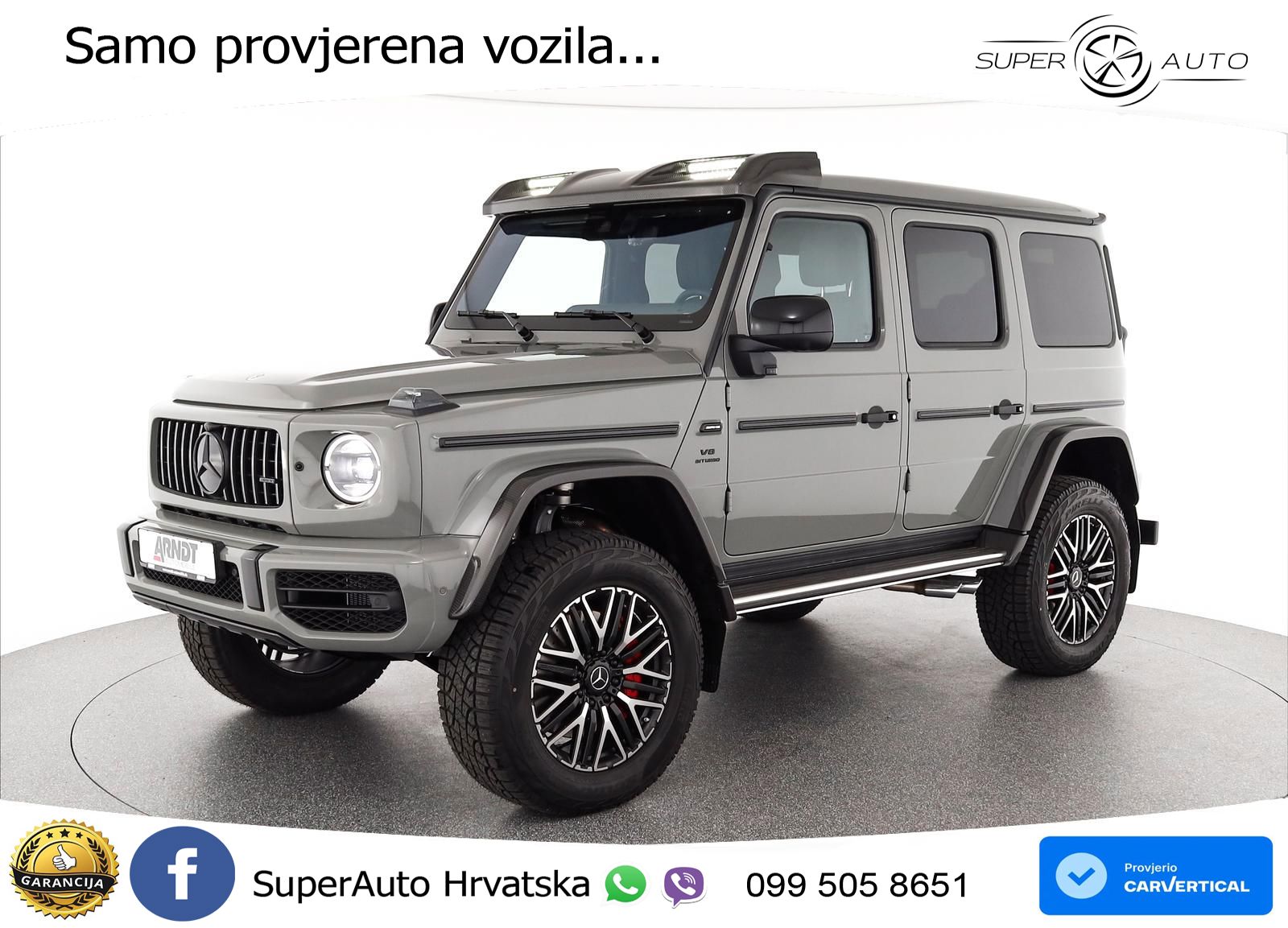 Mercedes AMG G 63 Long V8 (585 KS) 4MATIC 9G-TRONIC AMG SPEEDSHIFT TCT LED+GR SJED+ACC