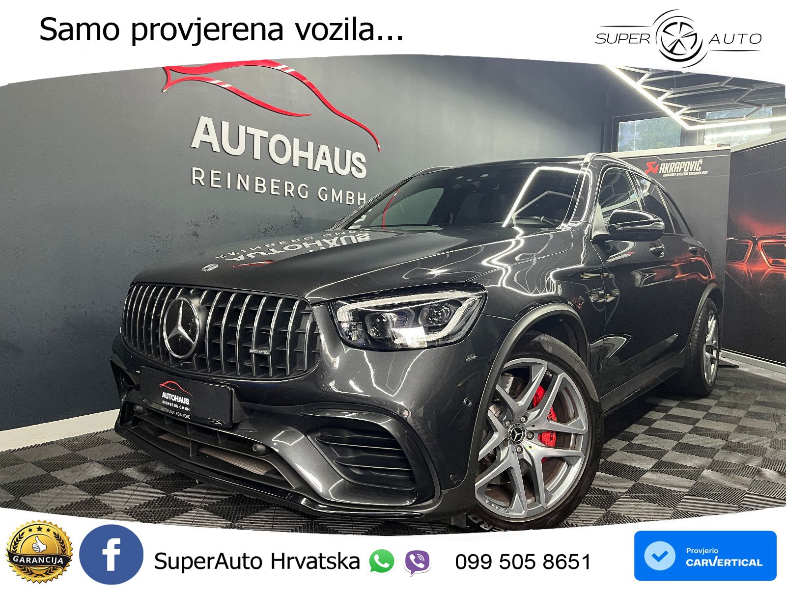 Mercedes AMG GLC 63 S V8 (510 KS) 4MATIC+ MCT LED+GR SJED+ACC