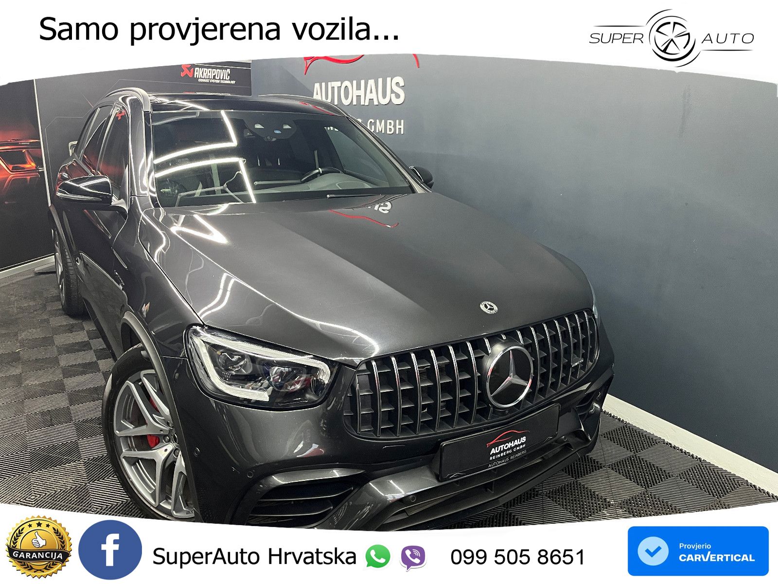 Mercedes AMG GLC 63 S V8 (510 KS) 4MATIC+ MCT LED+GR SJED+ACC