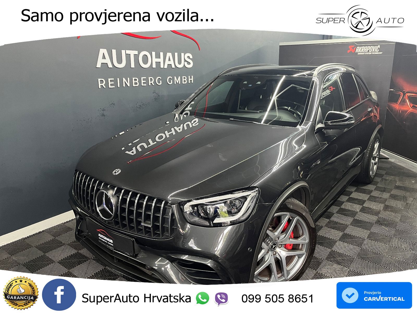Mercedes AMG GLC 63 S V8 (510 KS) 4MATIC+ MCT LED+GR SJED+ACC