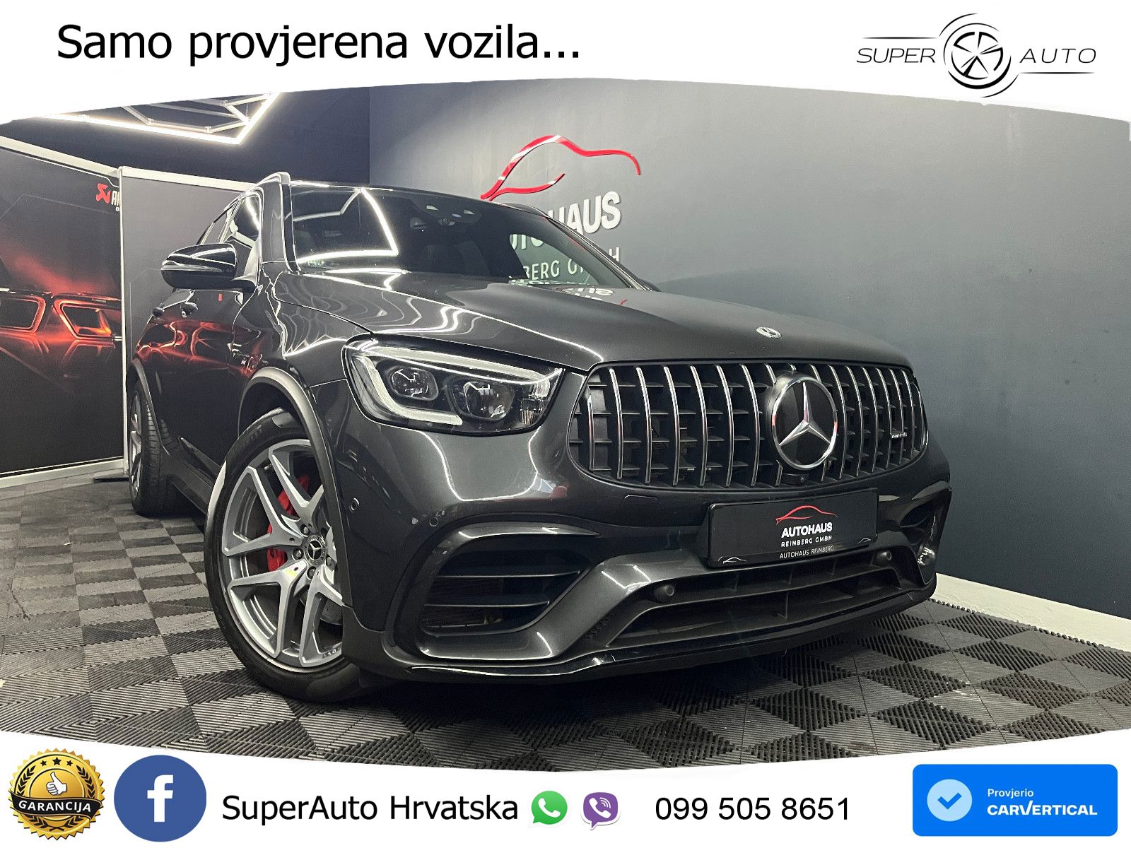 Mercedes AMG GLC 63 S V8 (510 KS) 4MATIC+ MCT LED+GR SJED+ACC