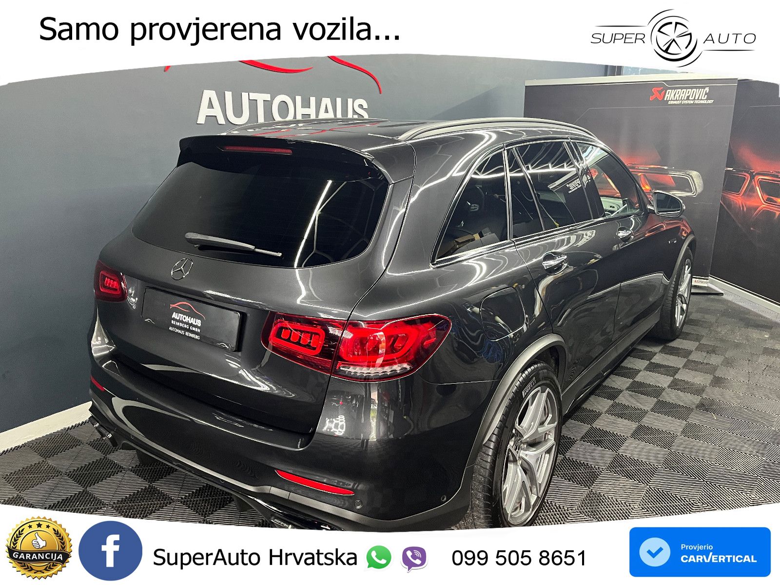 Mercedes AMG GLC 63 S V8 (510 KS) 4MATIC+ MCT LED+GR SJED+ACC