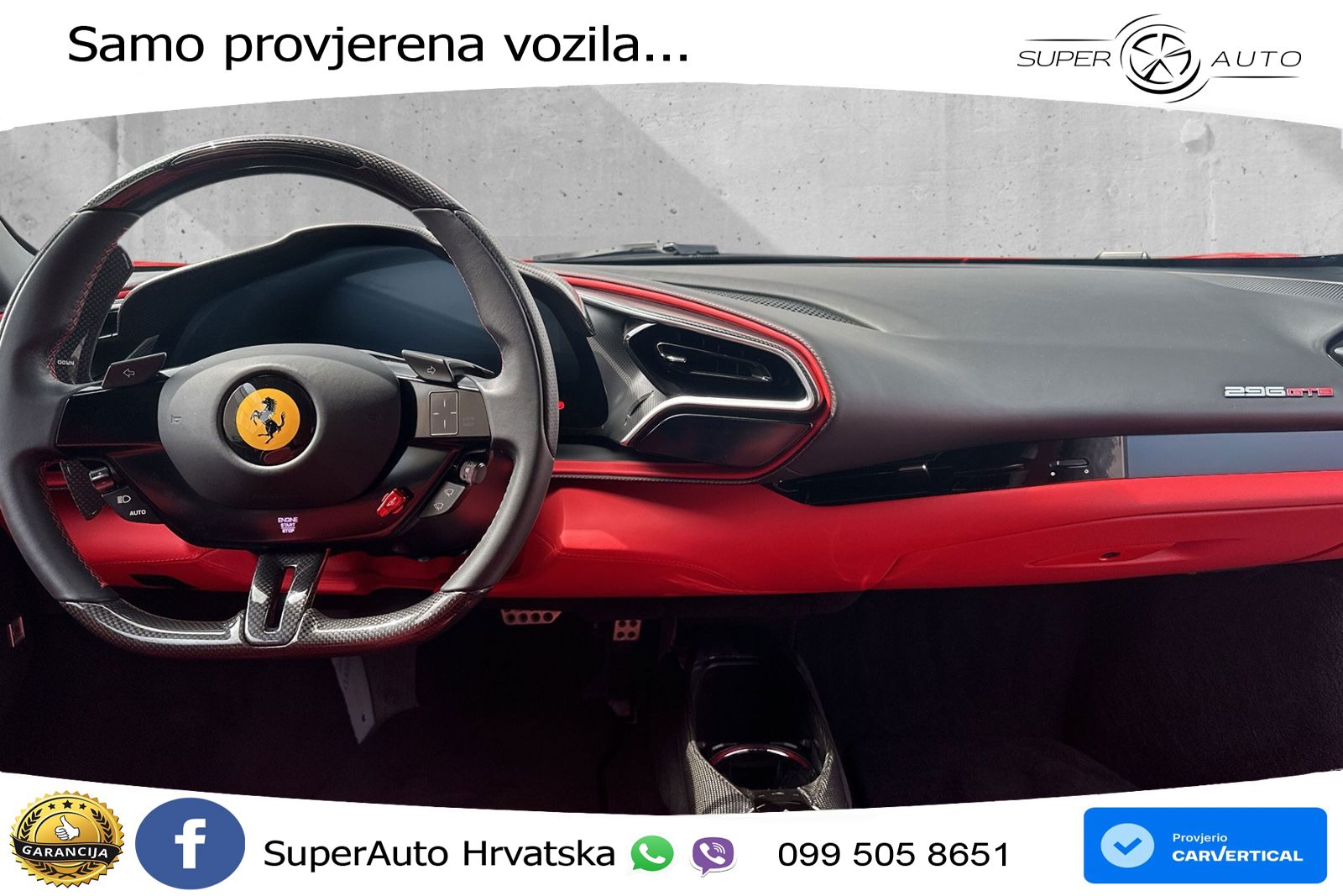 Ferrari 296 GTB 3.0 V6 (830 KS) F1 DCT
