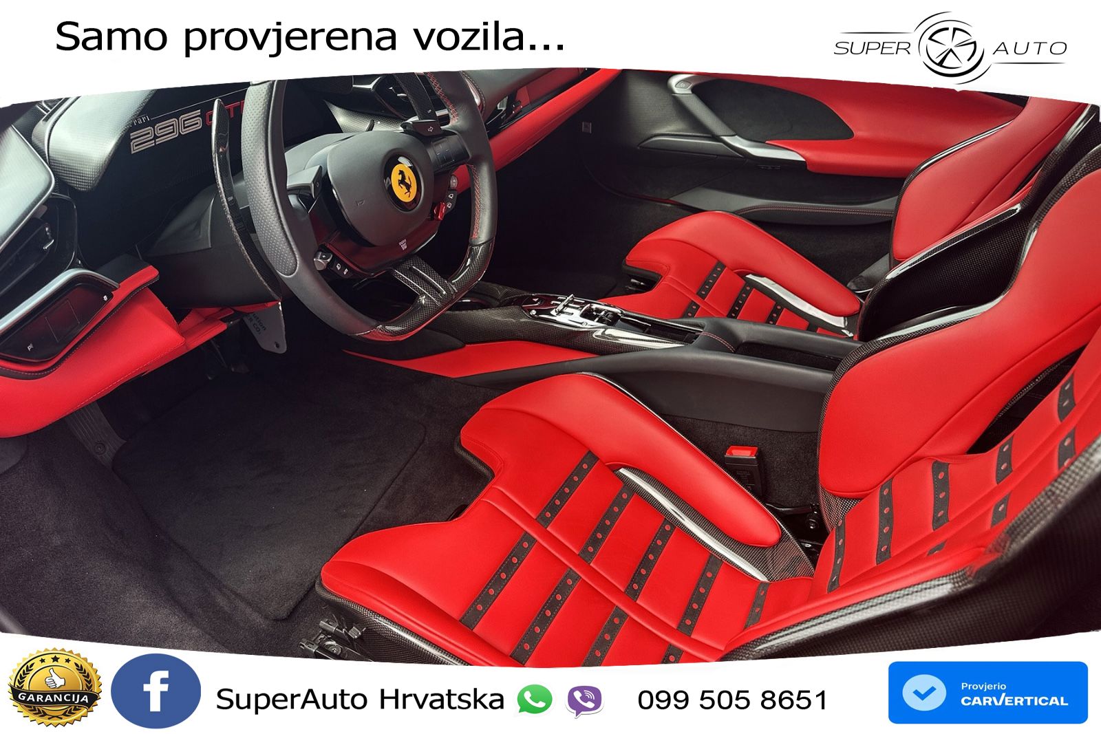 Ferrari 296 GTB 3.0 V6 (830 KS) F1 DCT