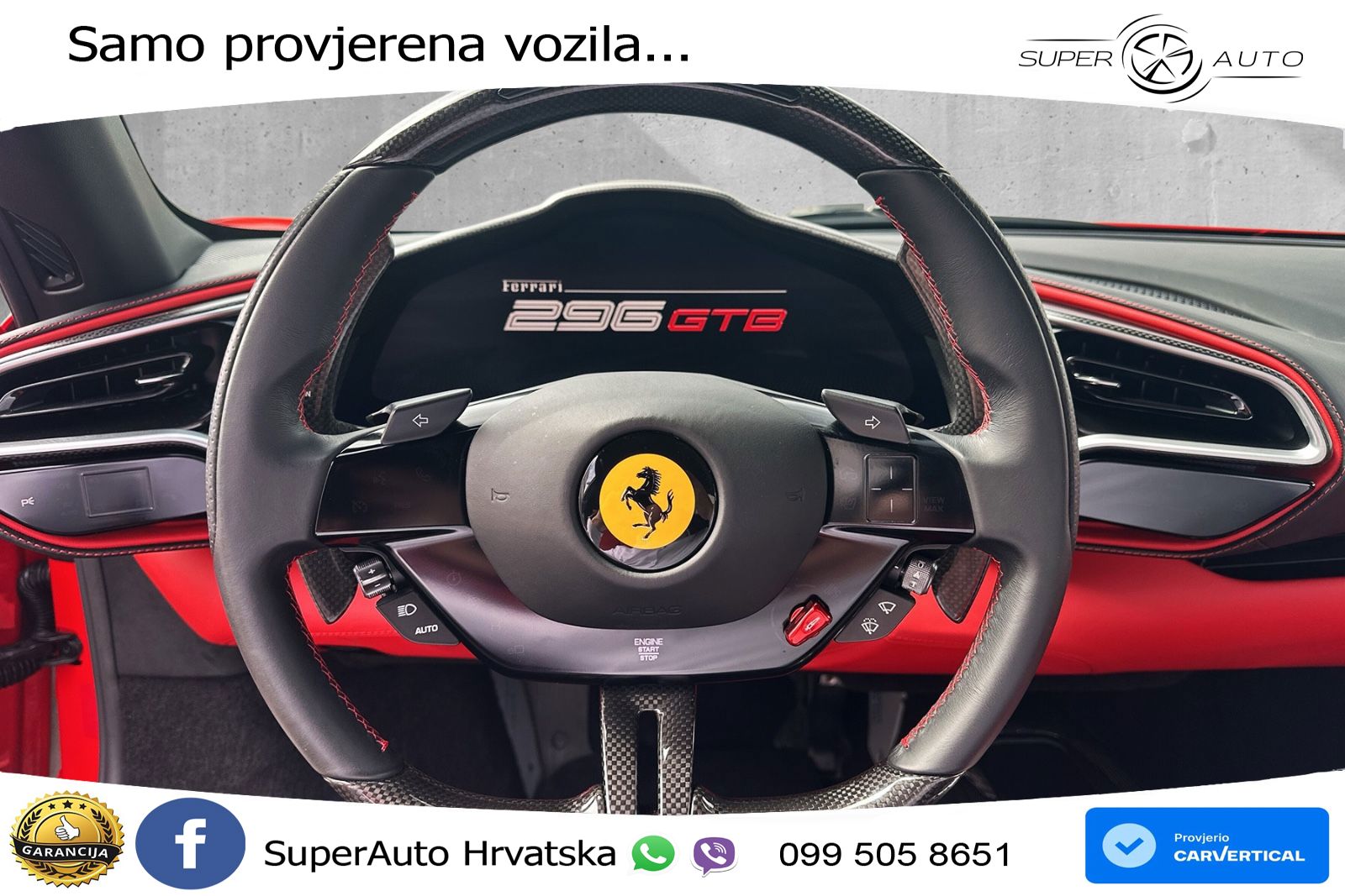 Ferrari 296 GTB 3.0 V6 (830 KS) F1 DCT