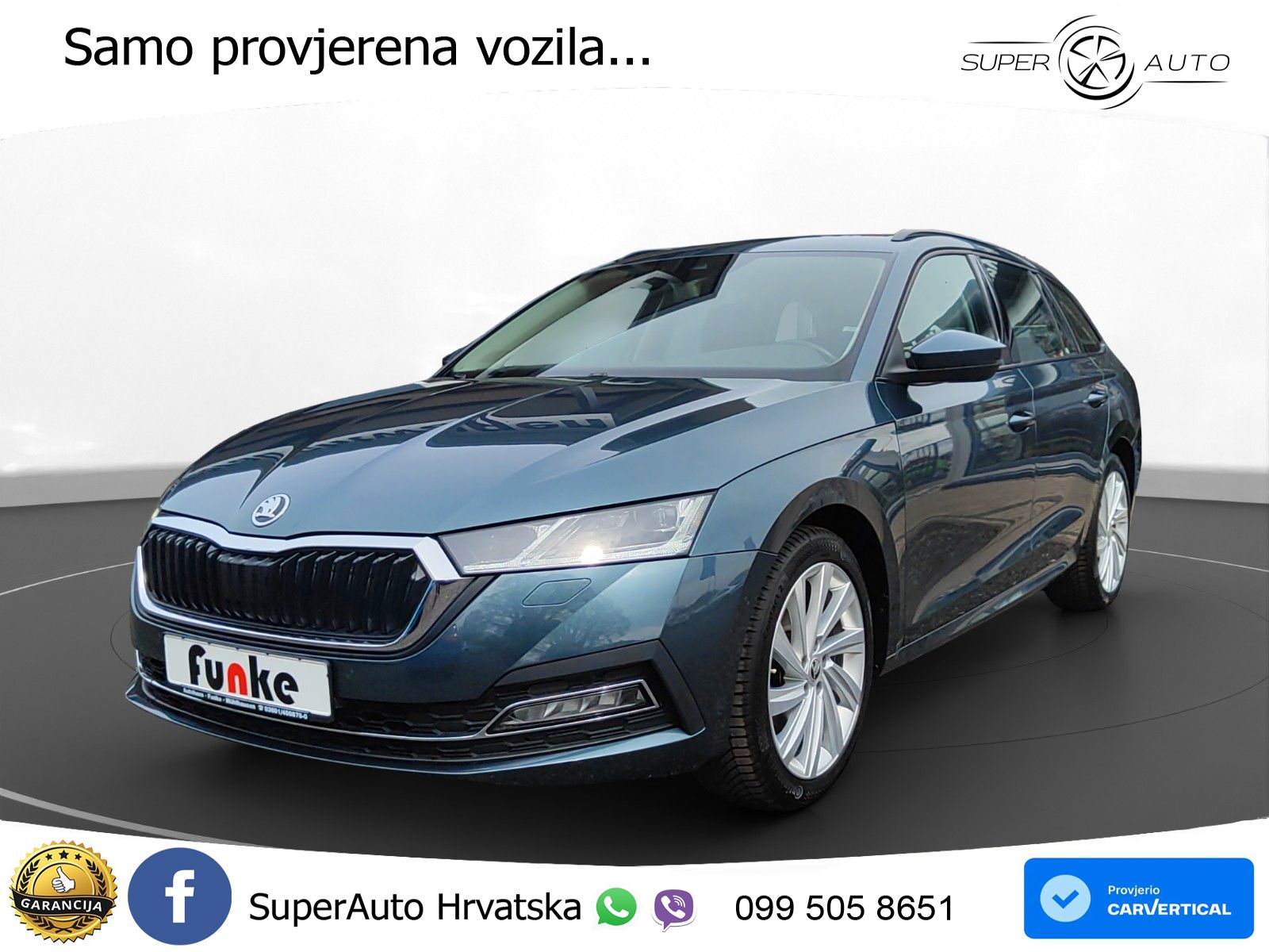 Škoda Octavia Combi 1.5 TSI (150 KS) LED+GR SJED+ACC