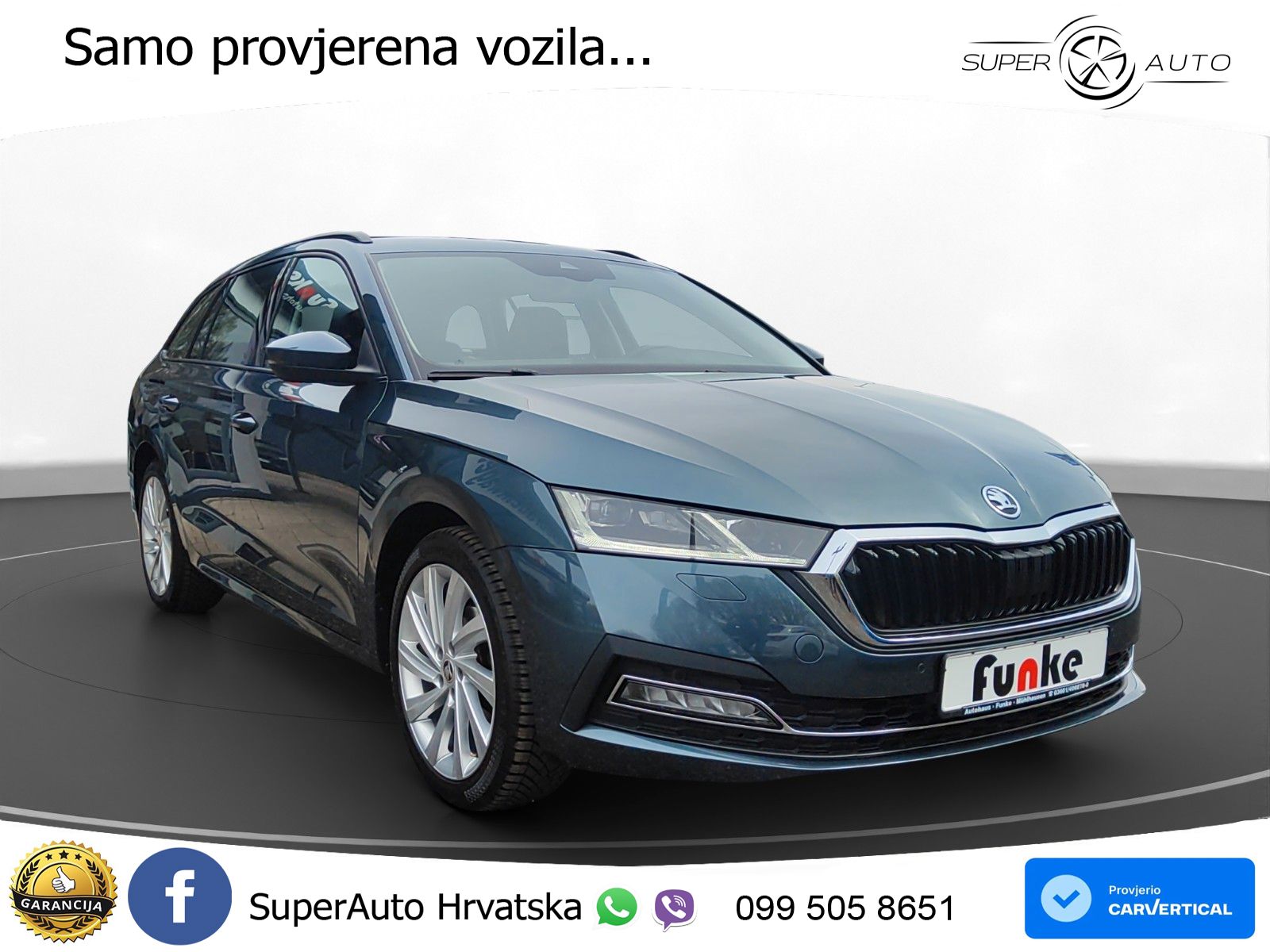 Škoda Octavia Combi 1.5 TSI (150 KS) LED+GR SJED+ACC