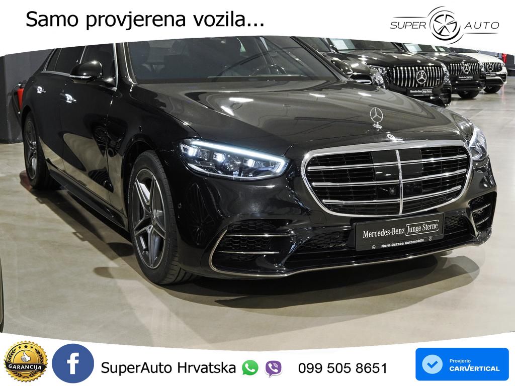 Mercedes S 580 V8 (503 KS) EQ Boost 4MATIC 9G-TRONIC AMG ZRAČNI+ACC+4xGR SJED+360