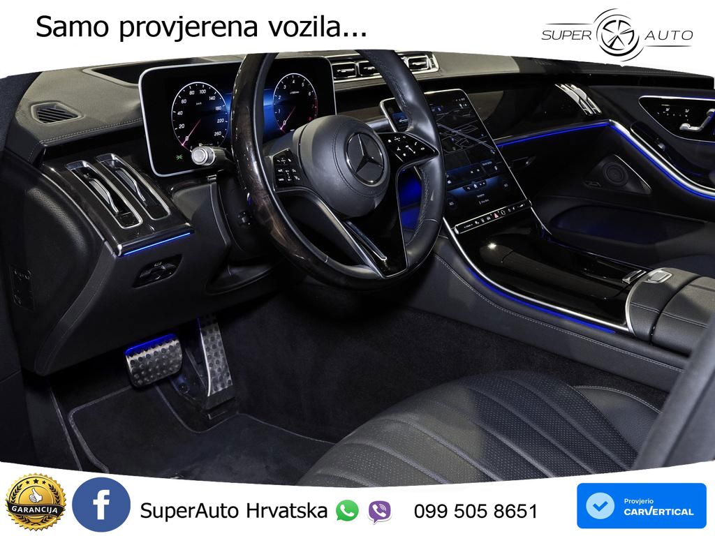 Mercedes S 580 V8 (503 KS) EQ Boost 4MATIC 9G-TRONIC AMG ZRAČNI+ACC+4xGR SJED+360
