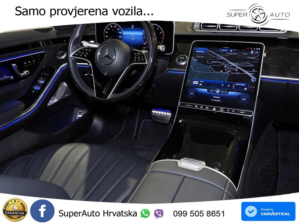 Mercedes S 580 V8 (503 KS) EQ Boost 4MATIC 9G-TRONIC AMG ZRAČNI+ACC+4xGR SJED+360