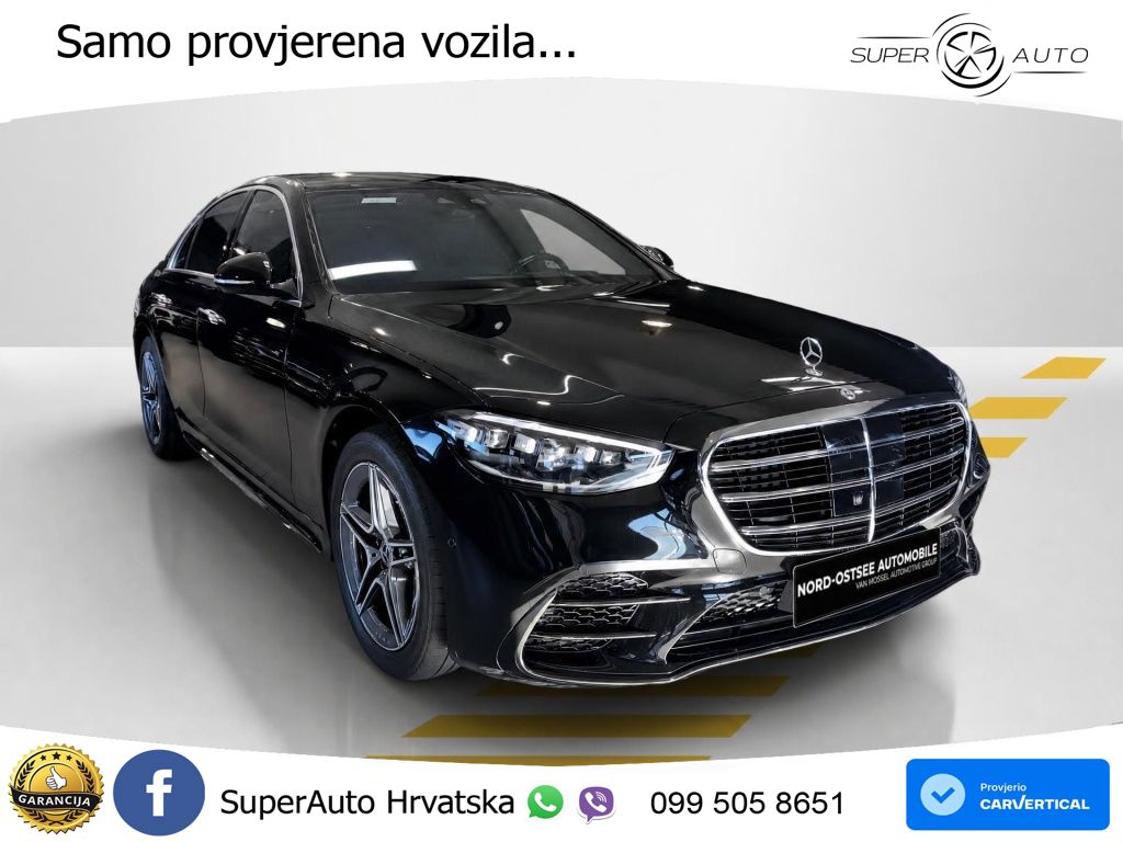 Mercedes S 580 V8 (503 KS) EQ Boost 4MATIC 9G-TRONIC AMG ZRAČNI+ACC+4xGR SJED+360