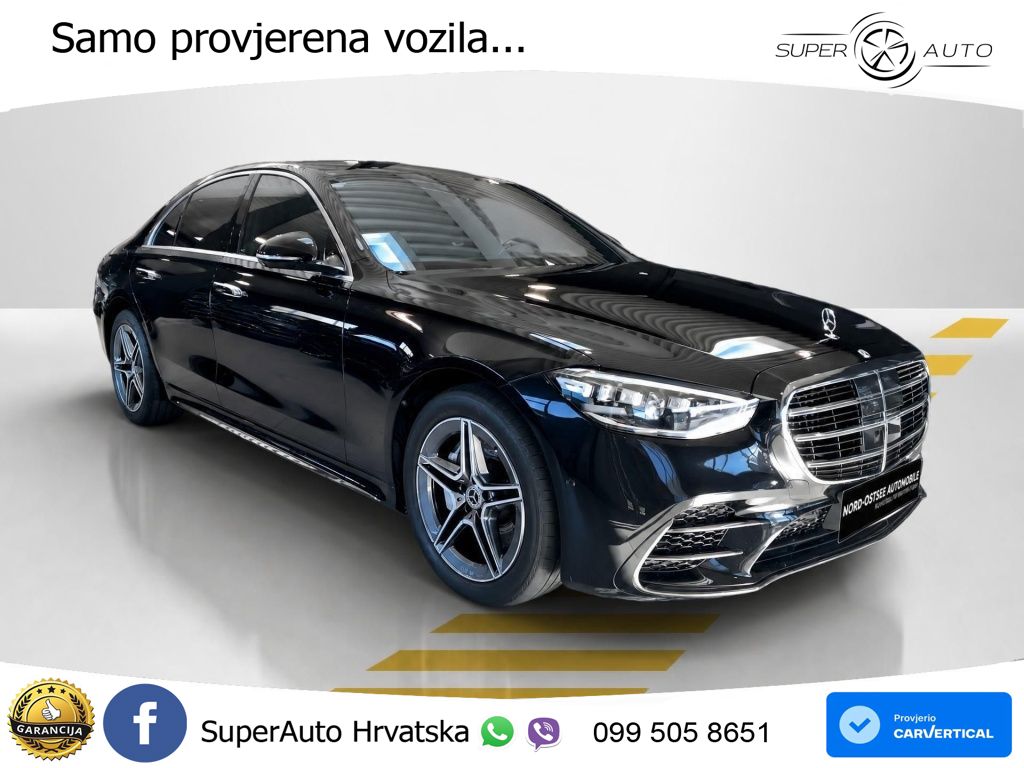Mercedes S 580 V8 (503 KS) EQ Boost 4MATIC 9G-TRONIC AMG ZRAČNI+ACC+4xGR SJED+360