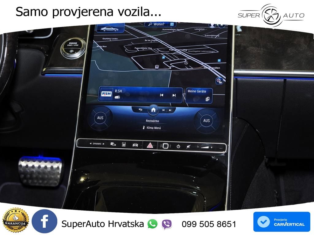 Mercedes S 580 V8 (503 KS) EQ Boost 4MATIC 9G-TRONIC AMG ZRAČNI+ACC+4xGR SJED+360