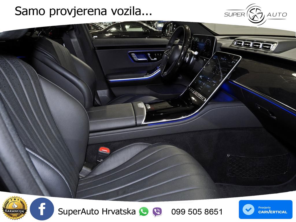 Mercedes S 580 V8 (503 KS) EQ Boost 4MATIC 9G-TRONIC AMG ZRAČNI+ACC+4xGR SJED+360