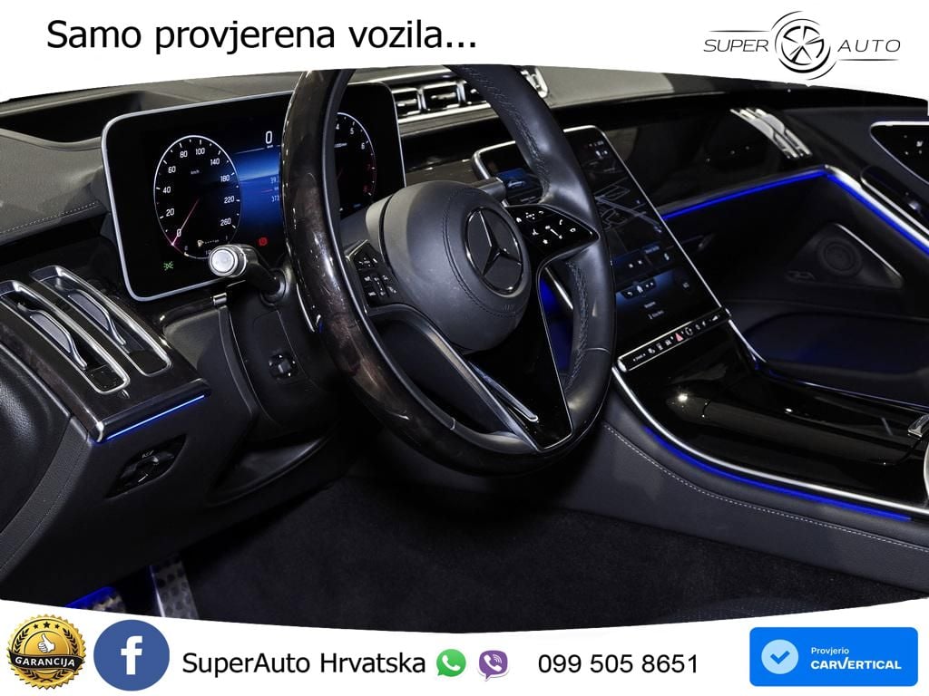 Mercedes S 580 V8 (503 KS) EQ Boost 4MATIC 9G-TRONIC AMG ZRAČNI+ACC+4xGR SJED+360