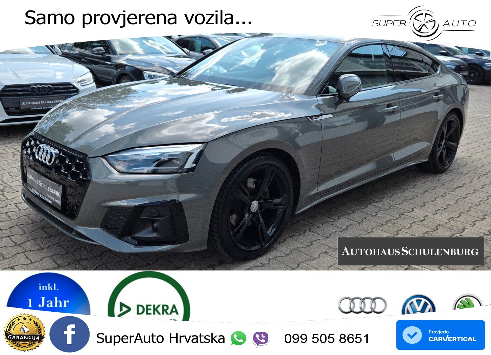 Audi A5 Sportback  40 TFSI (204 KS) S tronic S line LED+GR SJED+ACC