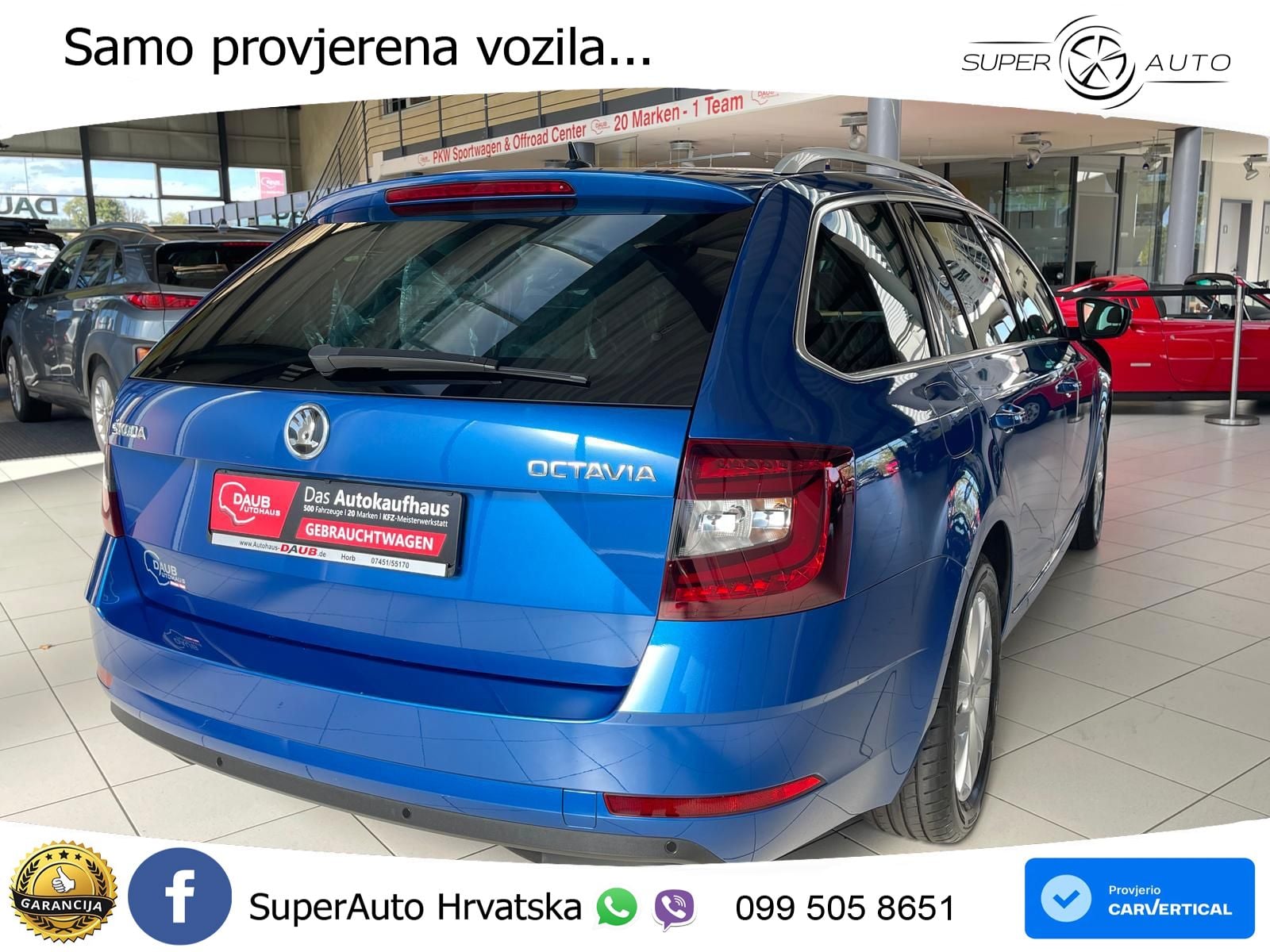 Škoda Octavia Combi 2.0 TDI (150 KS) DSG LED+GR SJED+ACC