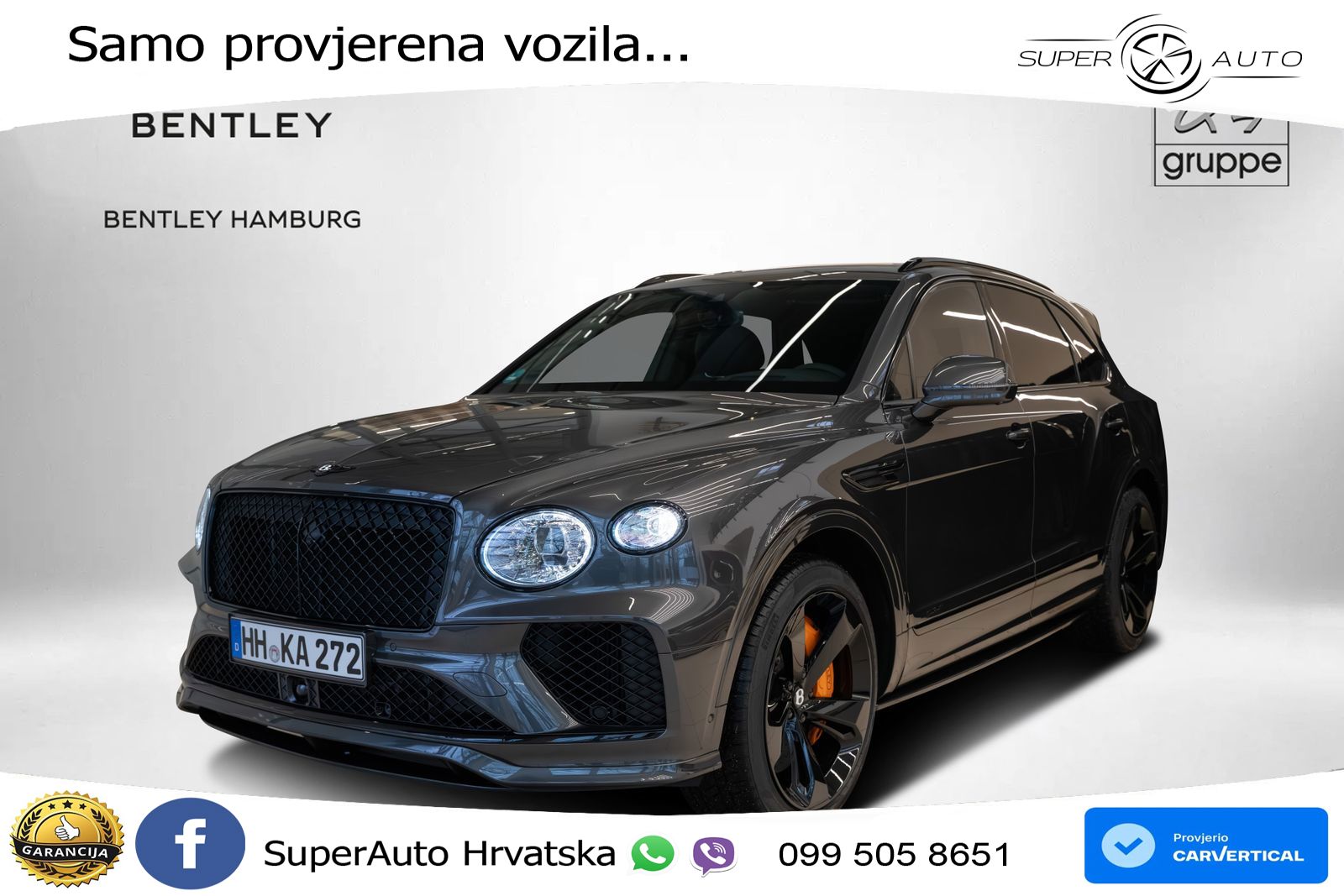 Bentley Bentayga Speed 4.0 V8 (650 KS) AWD Automatic LED+GR SJED+ACC