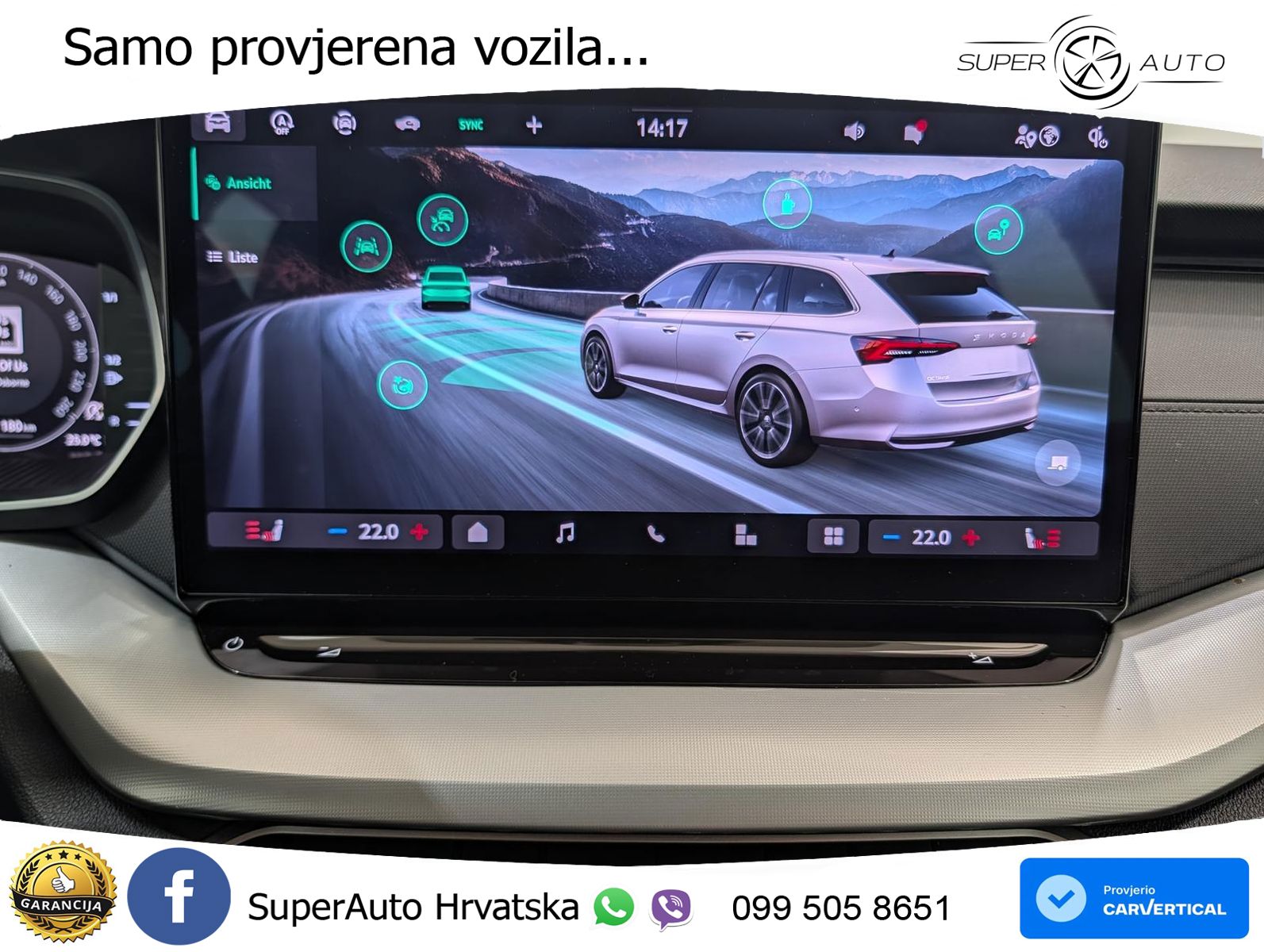 Škoda Octavia Combi 2.0 TDI (150 KS) DSG LED+GR SJED+ACC