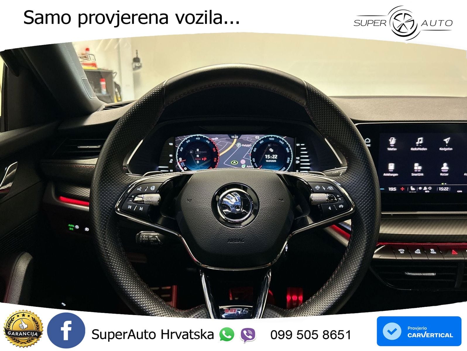 Škoda Octavia Combi RS 2.0 TDI (200 KS) DSG LED+GR SJED+ACC