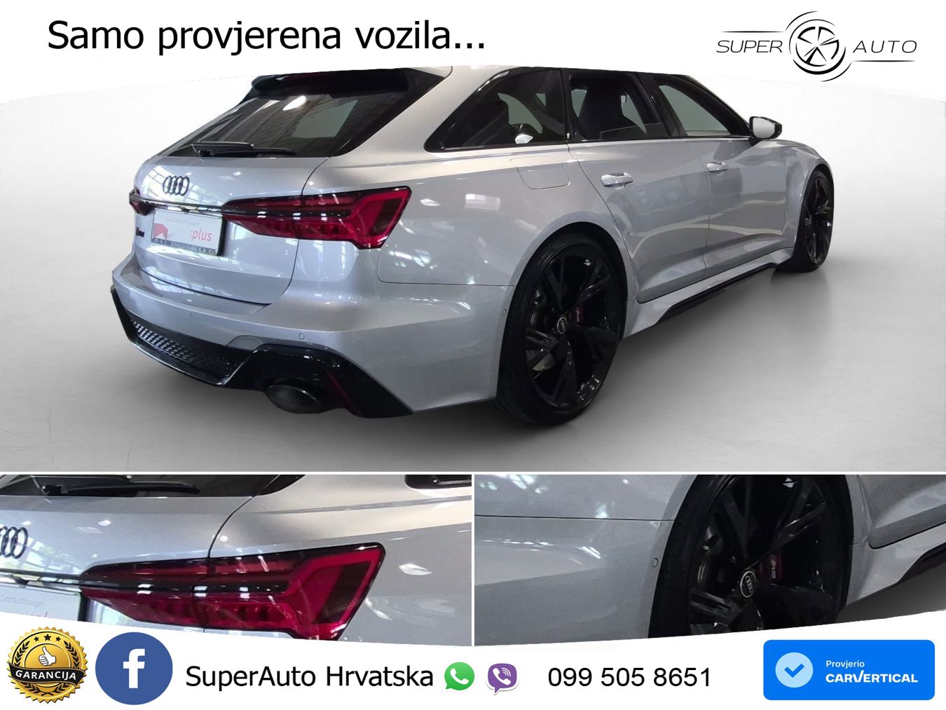Audi RS6 Avant 4.0 TFSI V8 (600 KS) quattro Tiptronic LED+GR SJED+ACC