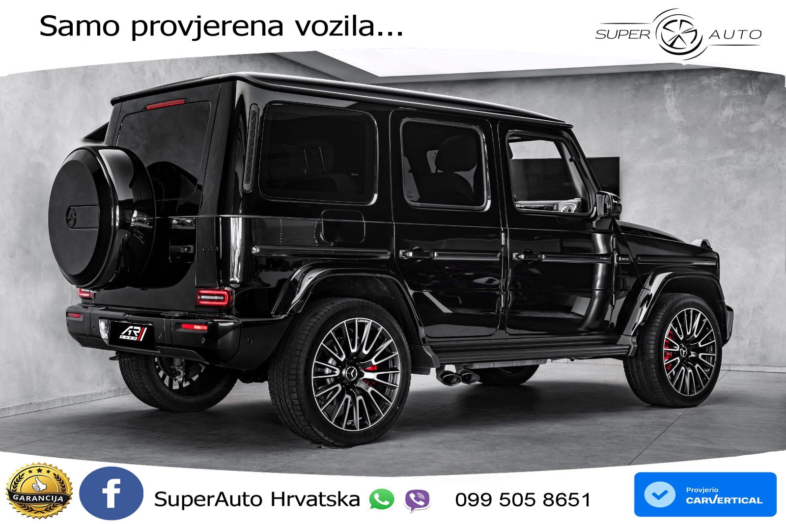 Mercedes AMG G 63 Long V8 (585 KS) 4MATIC 9G-TRONIC AMG SPEEDSHIFT TCT LED+GR SJED+ACC