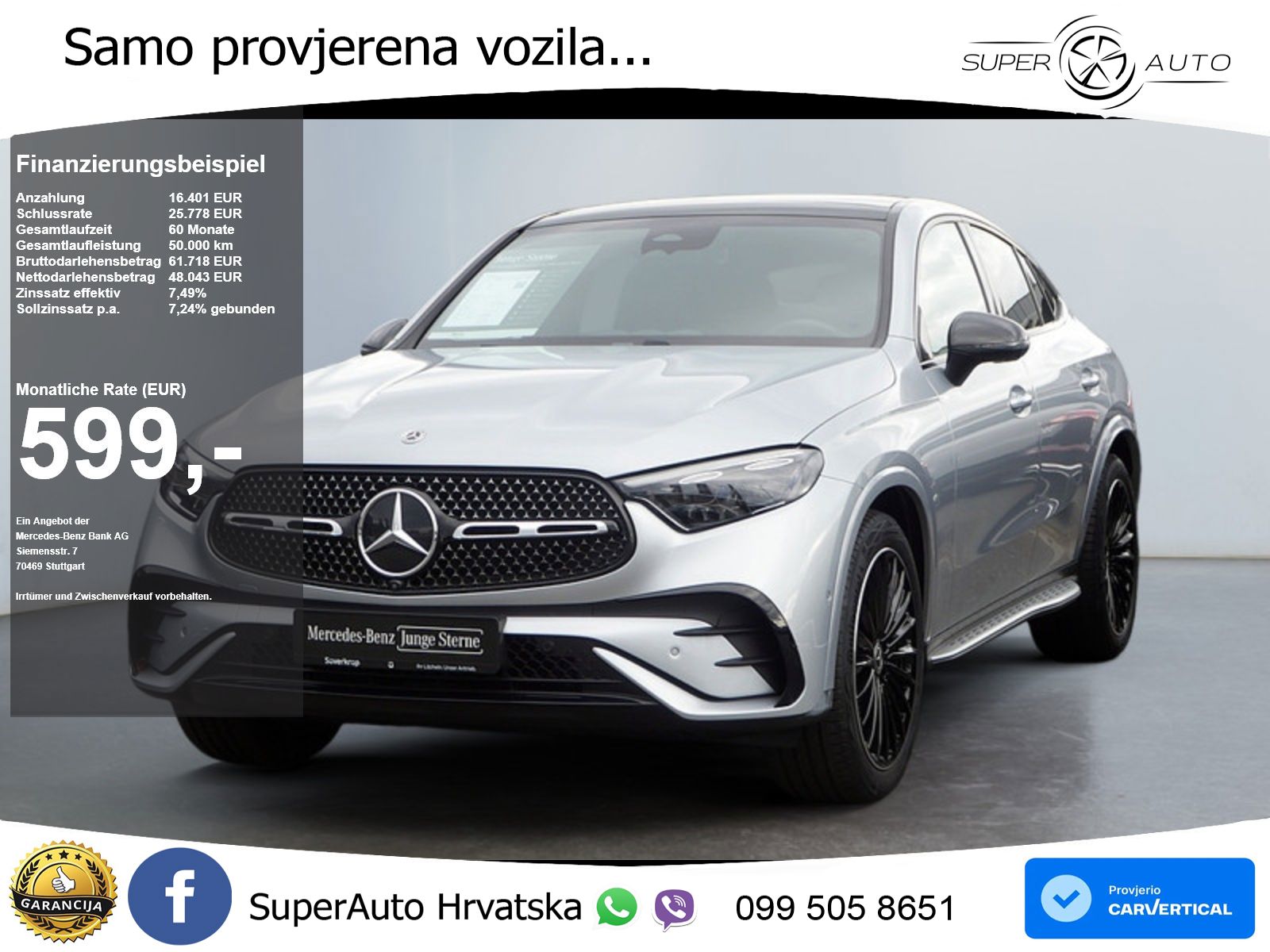 Mercedes GLC Coupe 300d (269 KS) 4MATIC 9G-TRONIC AMG