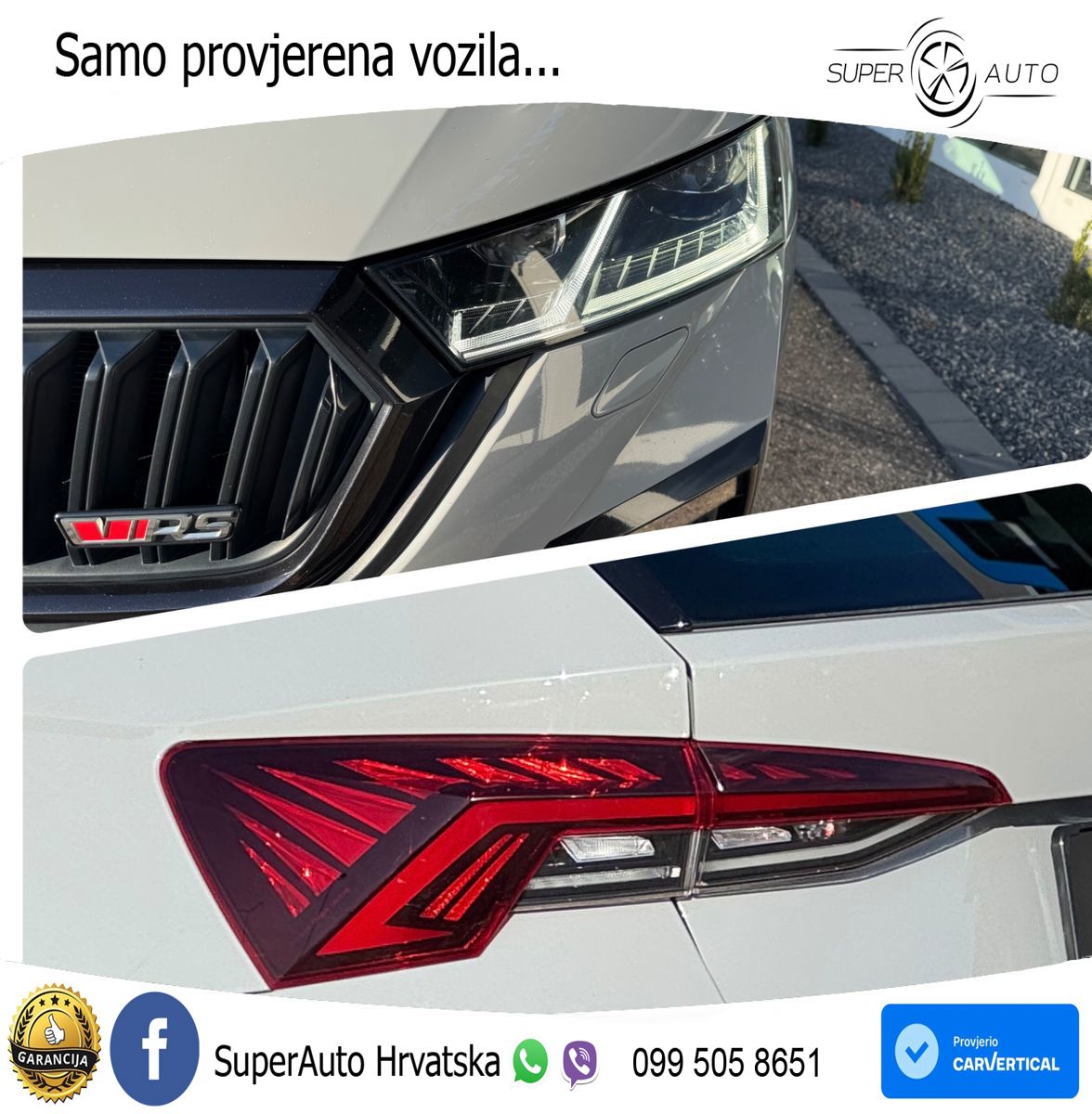 Škoda Octavia Combi RS 2.0 TDI (200 KS) DSG LED+GR SJED+ACC