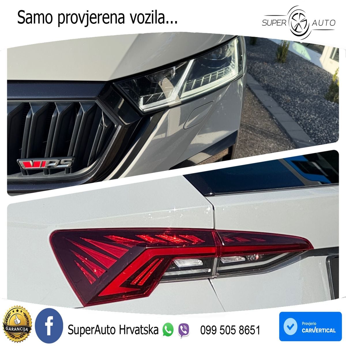 Škoda Octavia Combi RS 2.0 TDI (200 KS) DSG LED+GR SJED+ACC