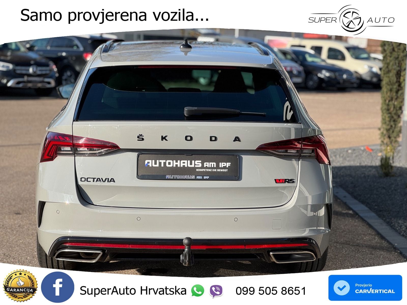 Škoda Octavia Combi RS 2.0 TDI (200 KS) DSG LED+GR SJED+ACC
