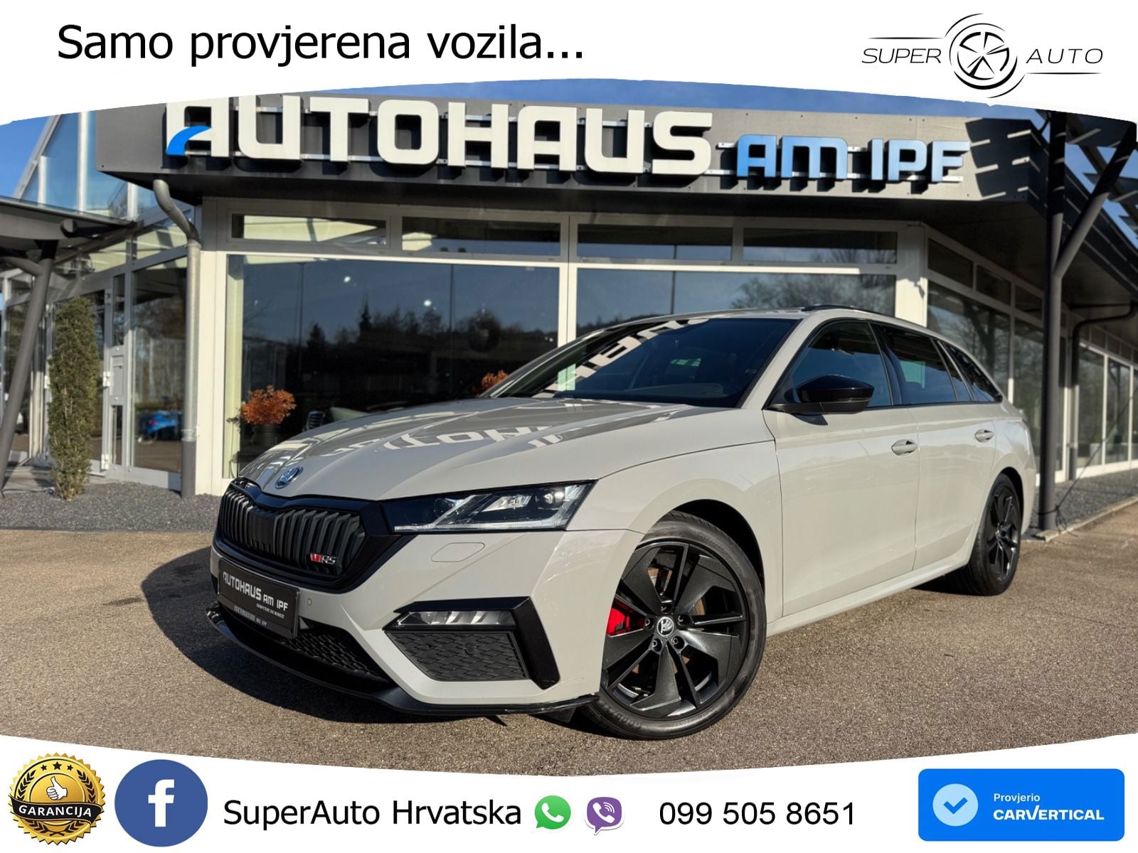 Škoda Octavia Combi RS 2.0 TDI (200 KS) DSG LED+GR SJED+ACC