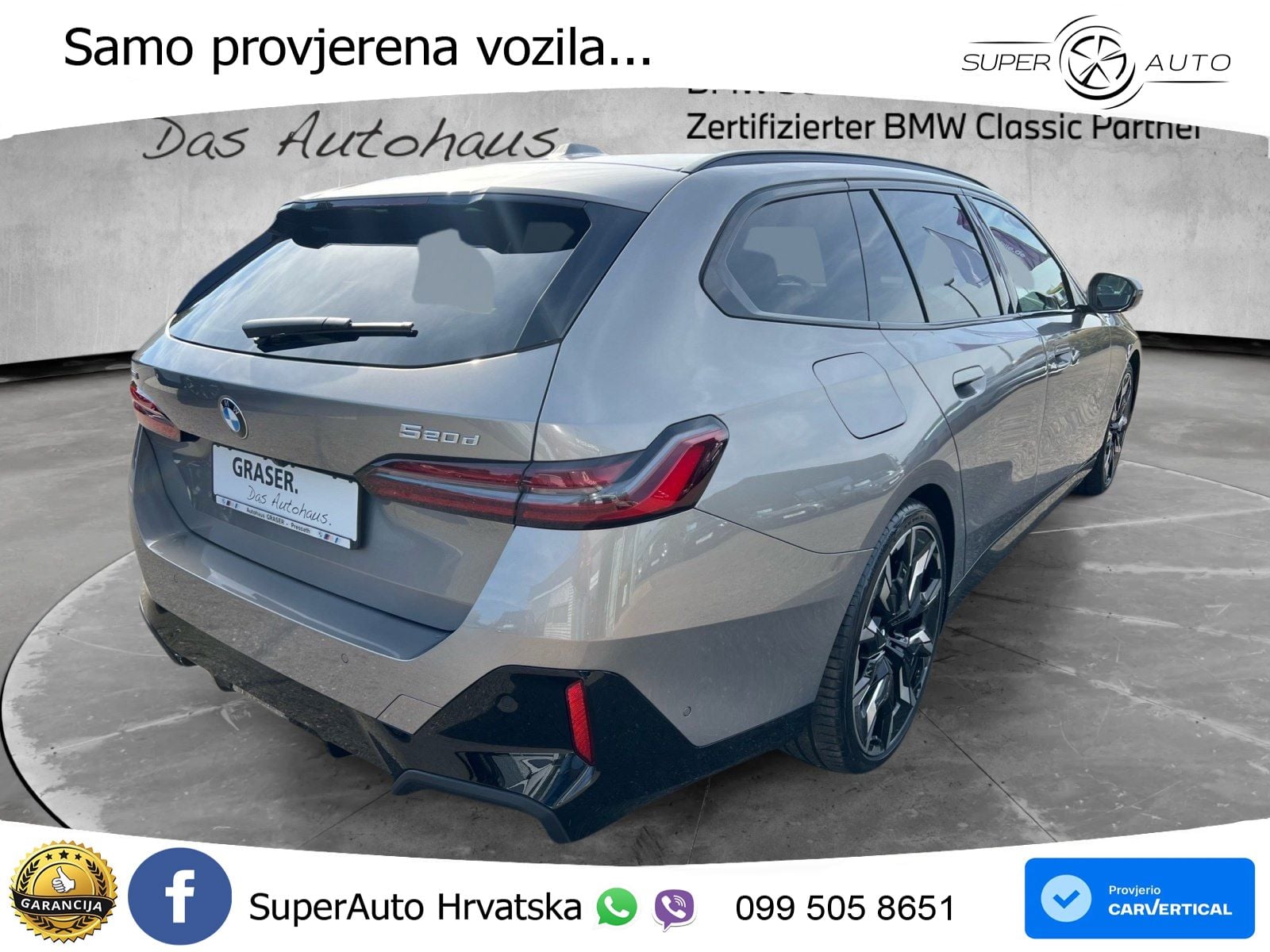BMW 520d Touring (197 KS) xDrive Steptronic M Sport LED+GR SJED+ACC