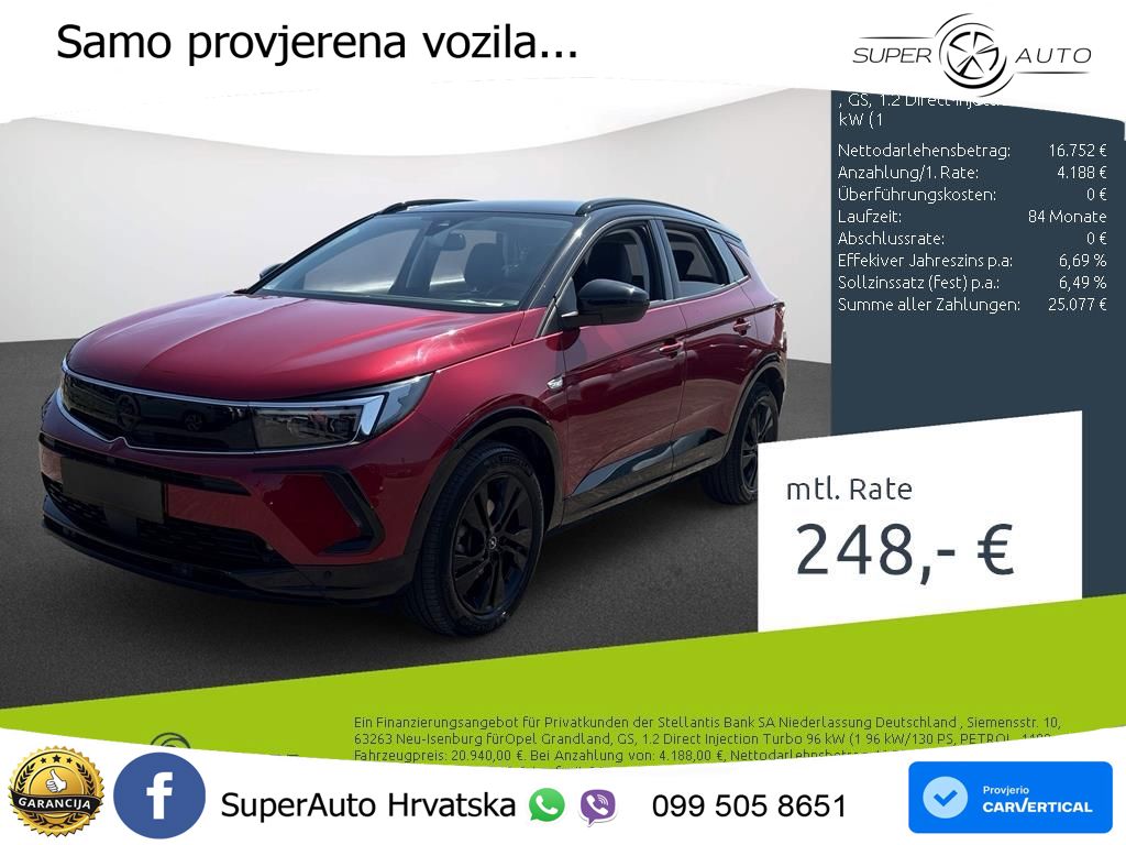 Opel Grandland 1.2i Turbo (130 KS) Automatic GS