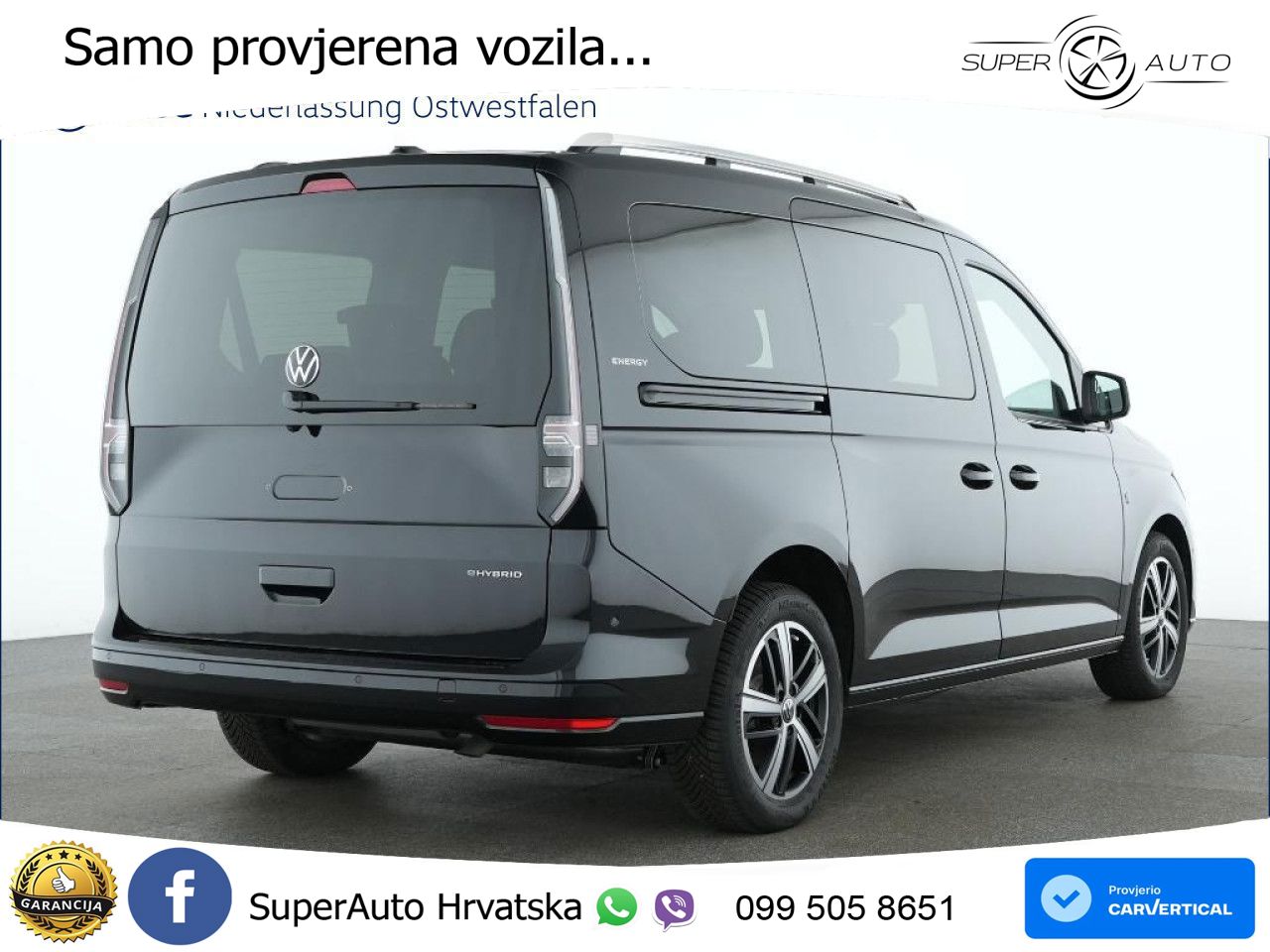 Volkswagen Caddy ENERGY Rear View Navigation Euro6 Klima ZV 116 KS