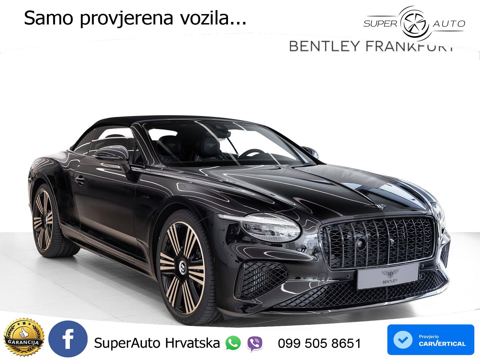 Bentley Continental GTC IV 4.0 V8 TFSi (680 KS) AWD DCT ZRAČNI+ACC+GR SJED+360