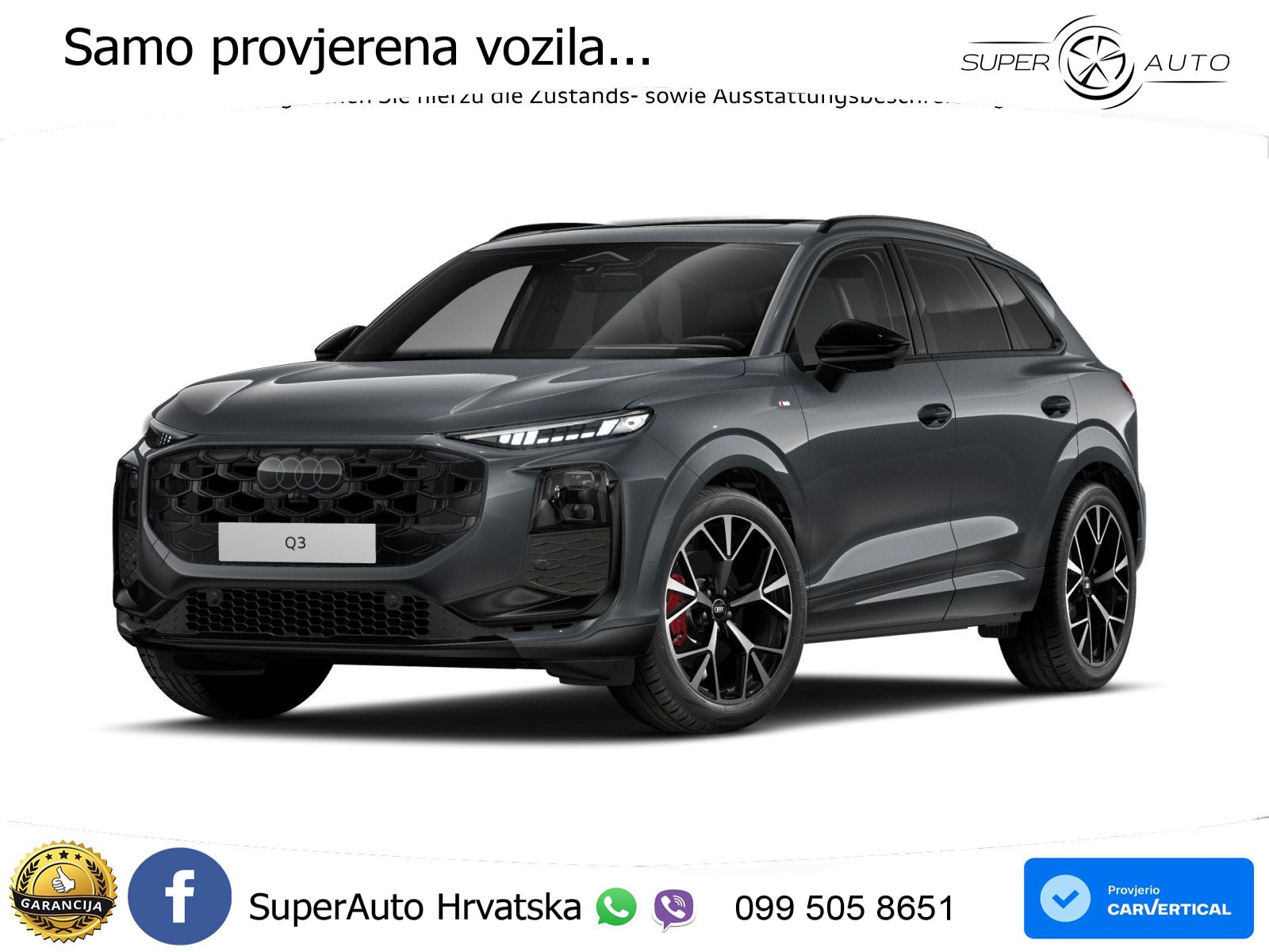 Audi Q3 2.0 TDI (150 KS) S tronic MATRIX+GR SJED+KAM