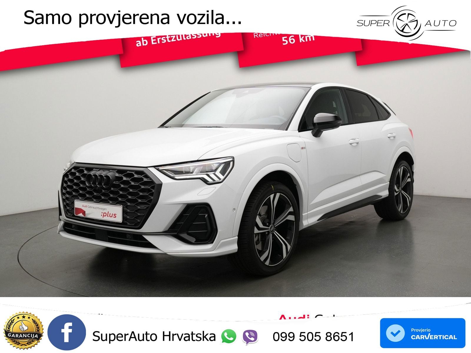 Audi Q3 Sportback 45 TFSIe (245 KS) S tronic S line MATRIX+GR SJED+KAM