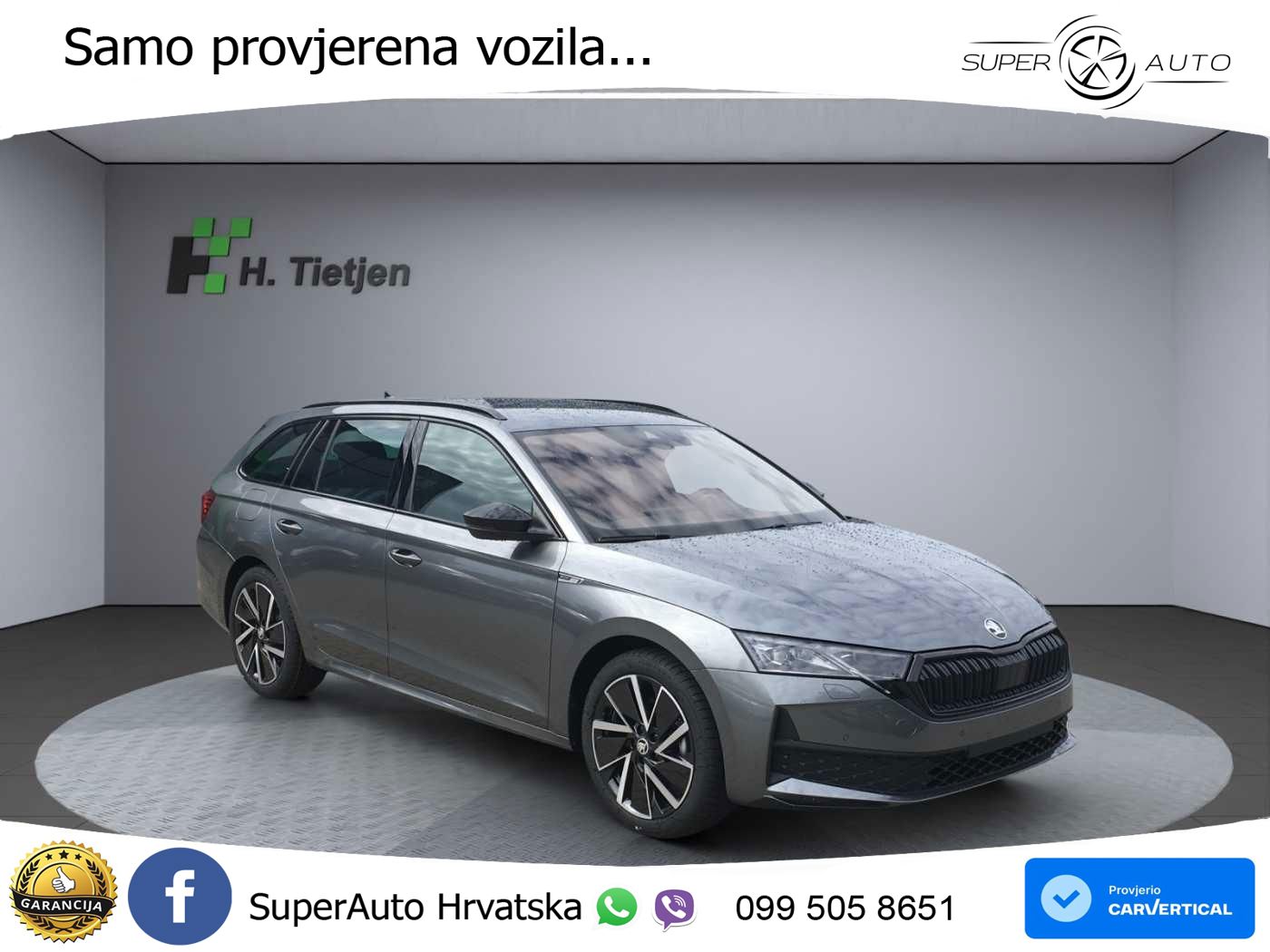 Škoda Octavia Combi 2.0 TDI (150 KS) DSG SportLine LED+GR SJED+ACC