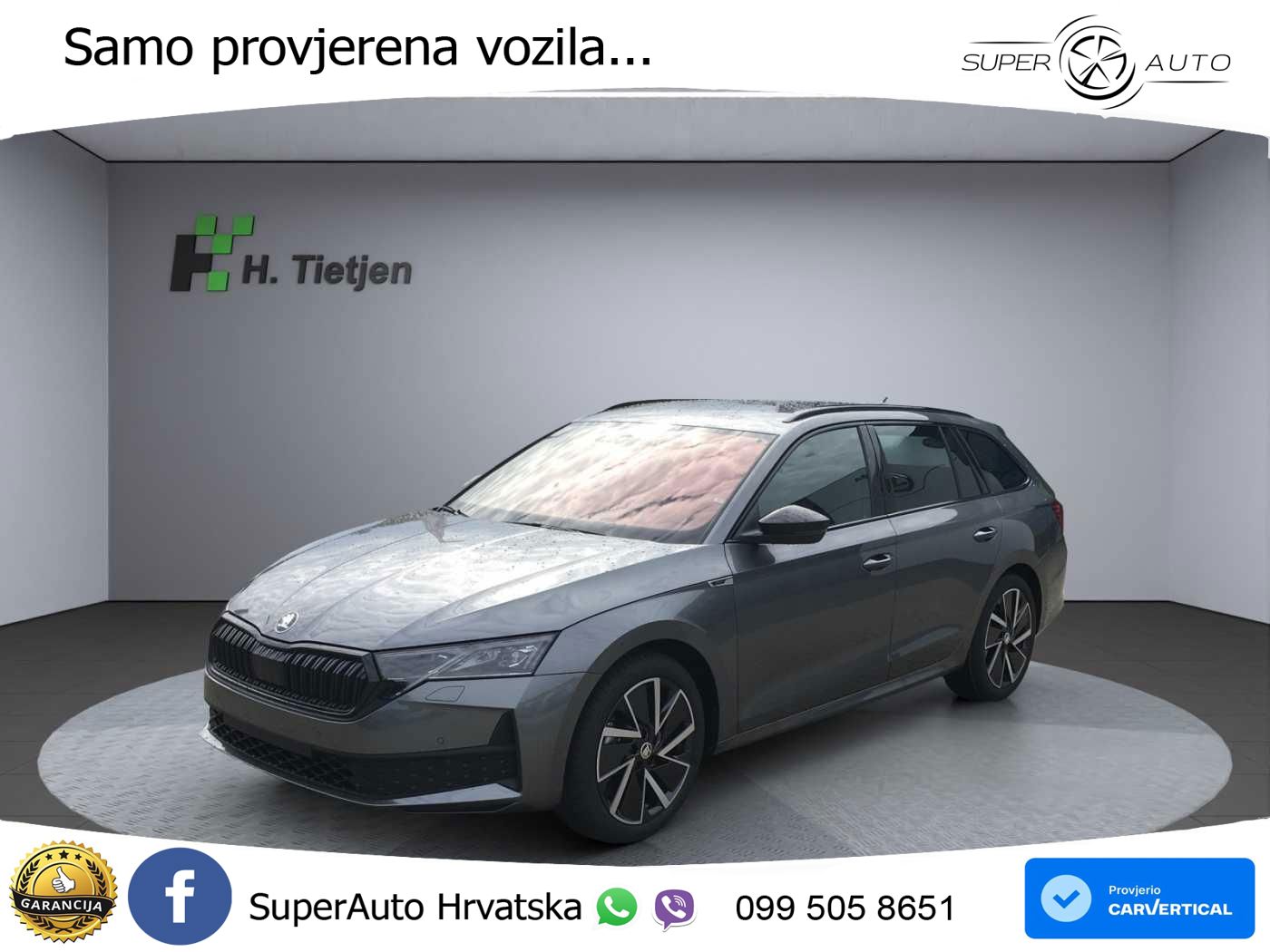 Škoda Octavia Combi 2.0 TDI (150 KS) DSG SportLine LED+GR SJED+ACC