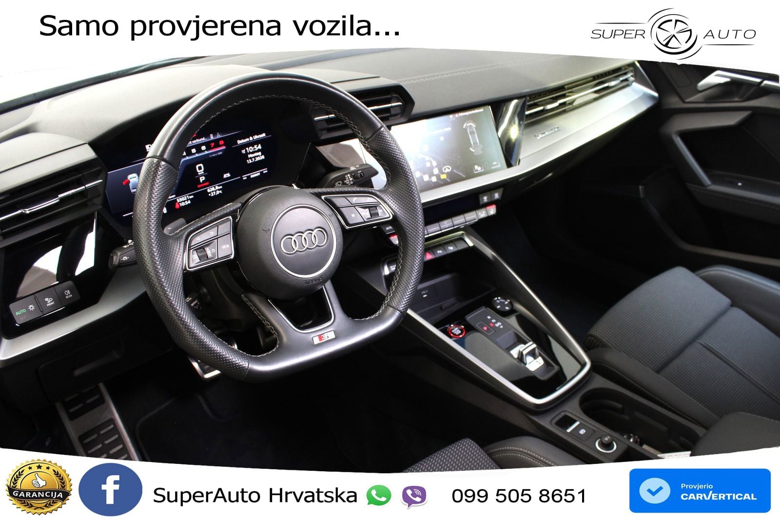 Audi S3 Limuzina 2.0 TFSI (310 KS) quattro S tronic LED+GR SJED+ACC