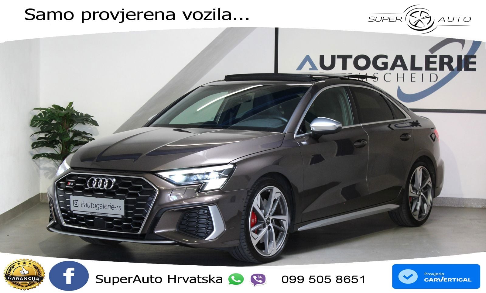 Audi S3 Limuzina 2.0 TFSI (310 KS) quattro S tronic LED+GR SJED+ACC