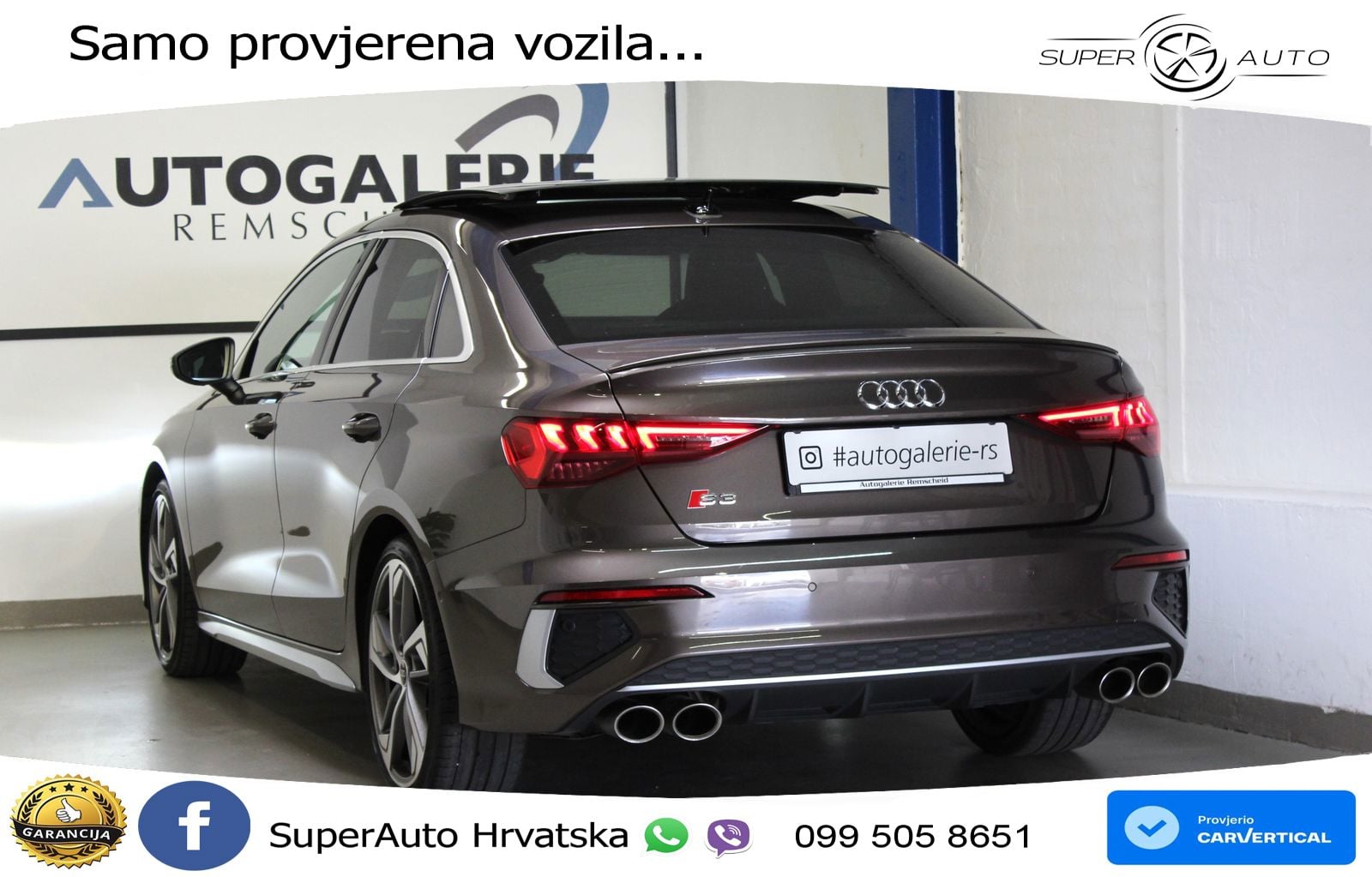 Audi S3 Limuzina 2.0 TFSI (310 KS) quattro S tronic LED+GR SJED+ACC