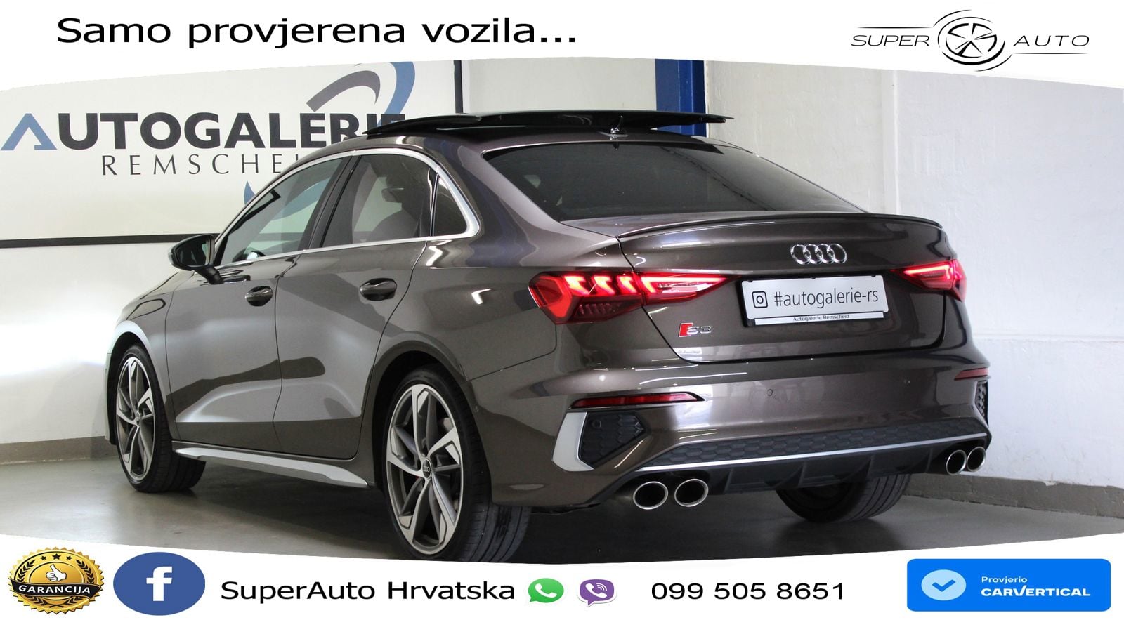 Audi S3 Limuzina 2.0 TFSI (310 KS) quattro S tronic LED+GR SJED+ACC