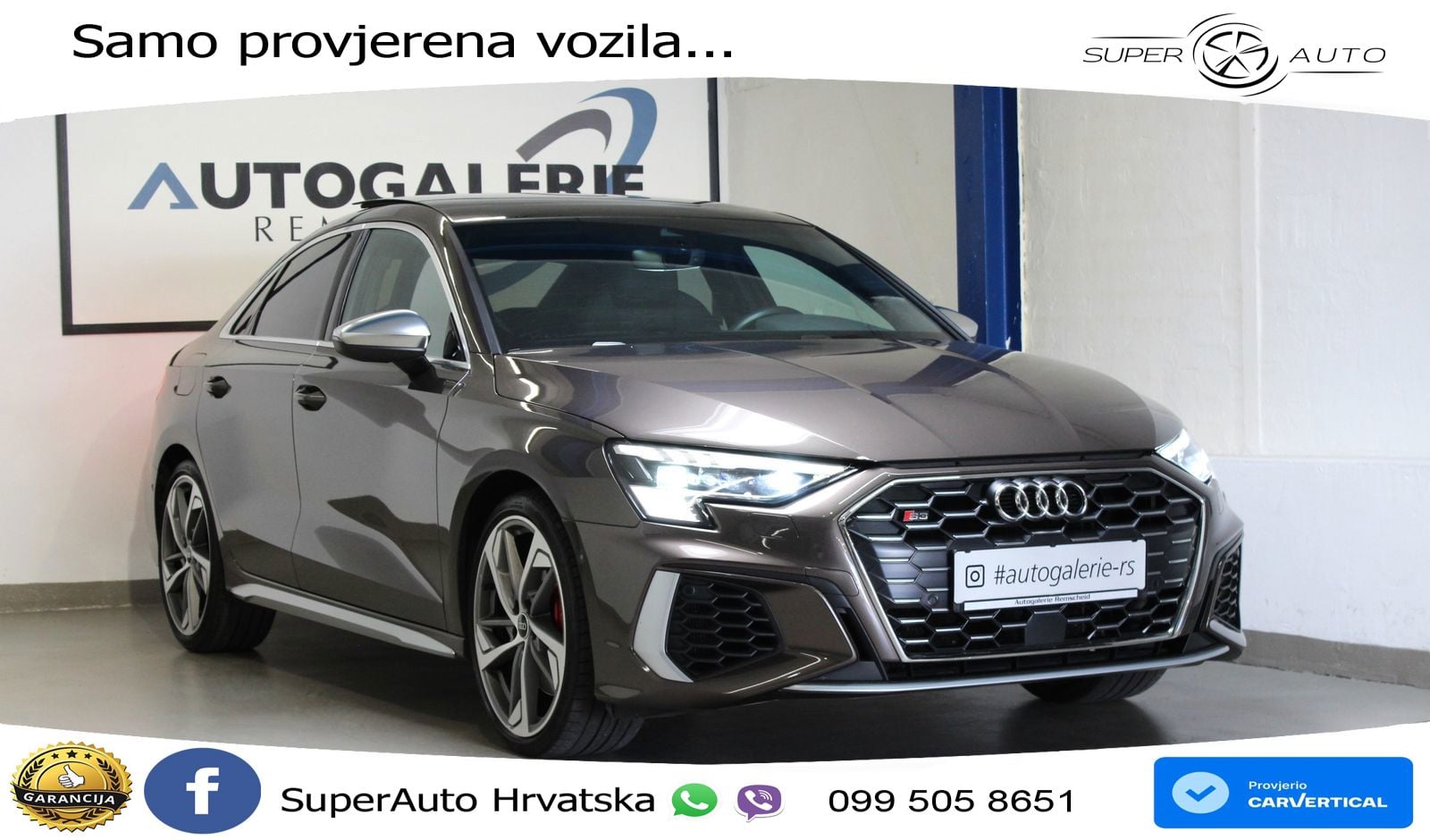 Audi S3 Limuzina 2.0 TFSI (310 KS) quattro S tronic LED+GR SJED+ACC