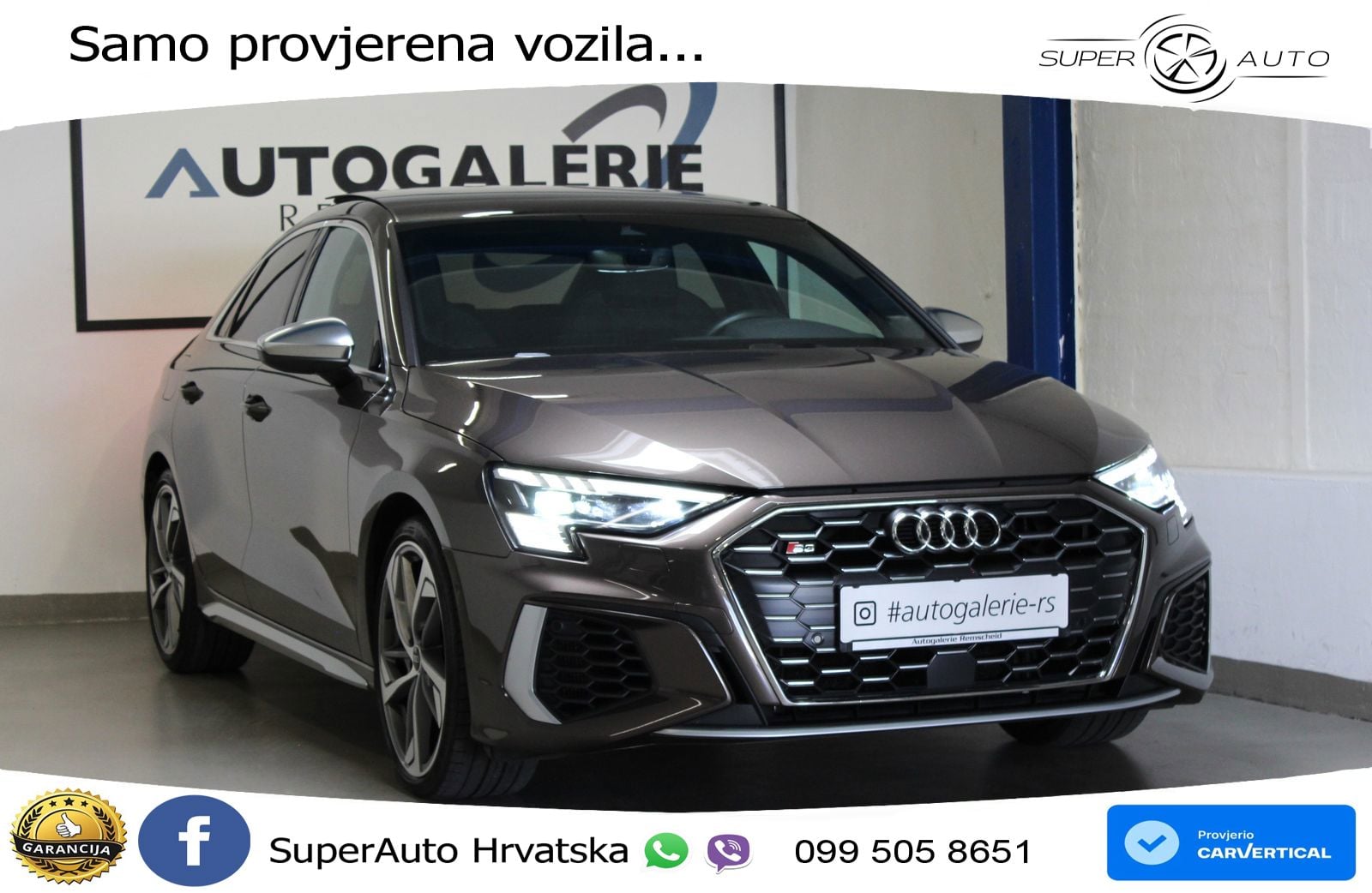 Audi S3 Limuzina 2.0 TFSI (310 KS) quattro S tronic LED+GR SJED+ACC