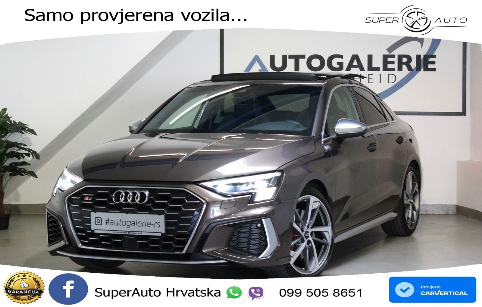 Audi S3 Limuzina 2.0 TFSI (310 KS) quattro S tronic LED+GR SJED+ACC