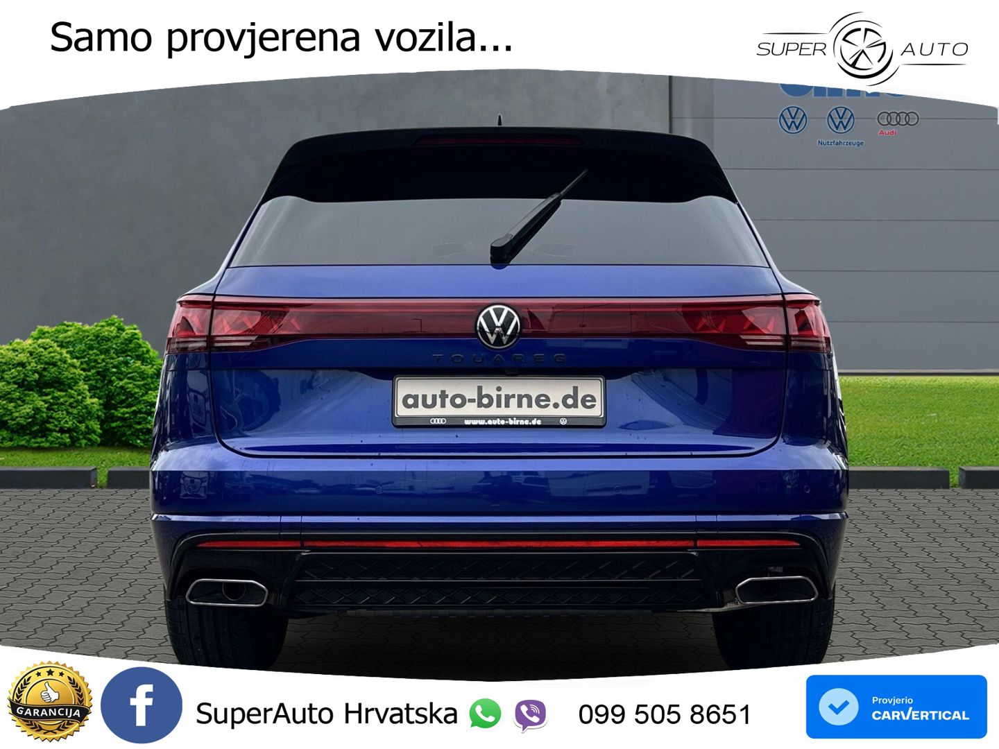 Volkswagen Touareg 3.0 V6 TDI (286 KS) 4MOTION Tiptronic R-Line ZRAČNI+ACC+GR SJED+KAM+PANO