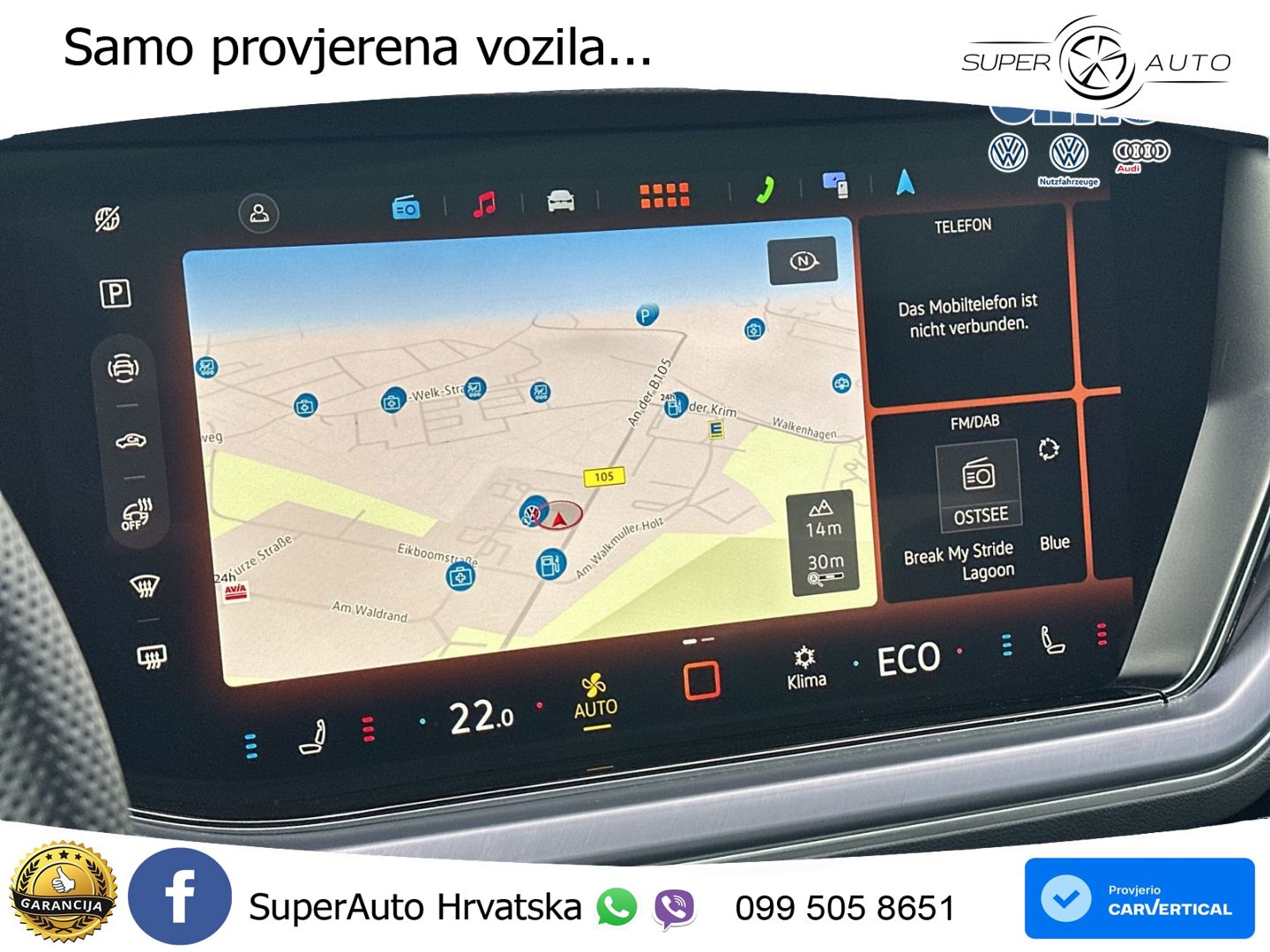 Volkswagen Touareg 3.0 V6 TDI (286 KS) 4MOTION Tiptronic R-Line ZRAČNI+ACC+GR SJED+KAM+PANO