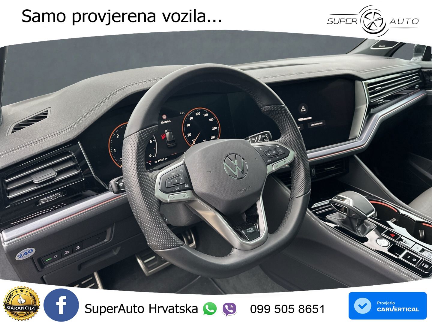 Volkswagen Touareg 3.0 V6 TDI (286 KS) 4MOTION Tiptronic R-Line ZRAČNI+ACC+GR SJED+KAM+PANO