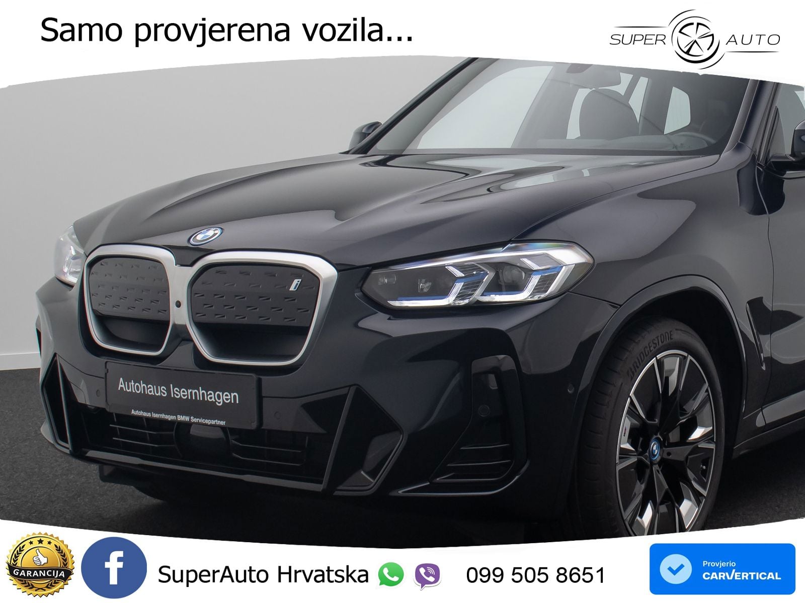BMW iX3 80 kWh (286 KS) LED+GR SJED+ACC